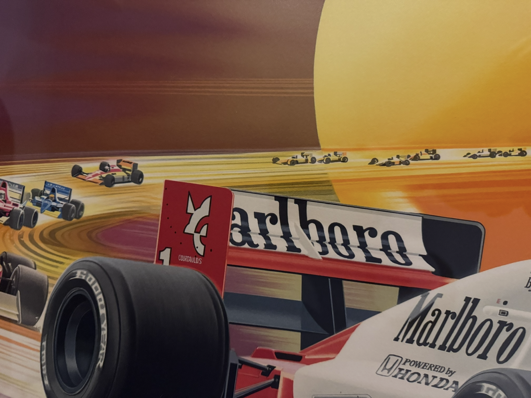 Ayrton Senna 1991 signed lithograph-by Shusei Nagaoka in conjunction with Fuji TV and Ayrton Senna promotions ltd - Image 6