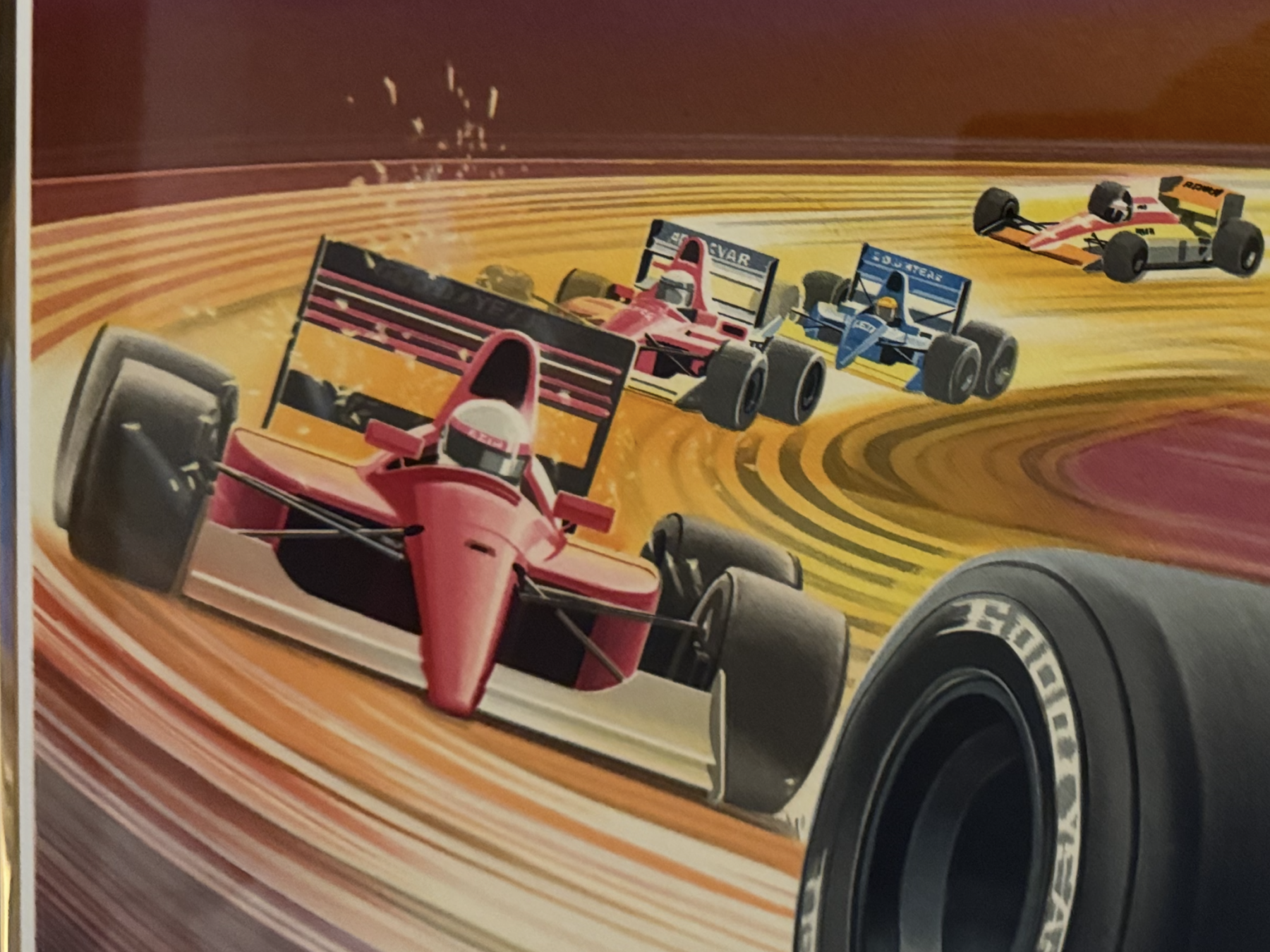 Ayrton Senna 1991 signed lithograph-by Shusei Nagaoka in conjunction with Fuji TV and Ayrton Senna promotions ltd - Image 5