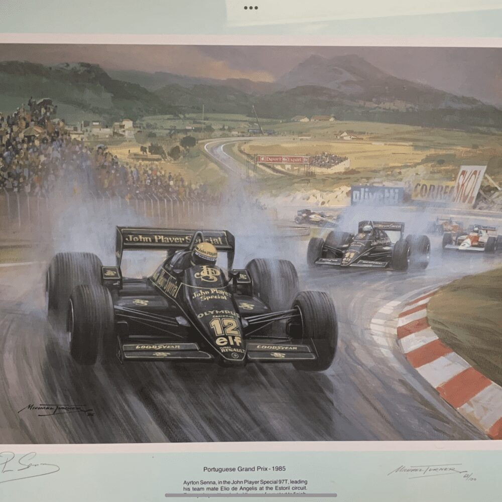Ayrton senna signed print