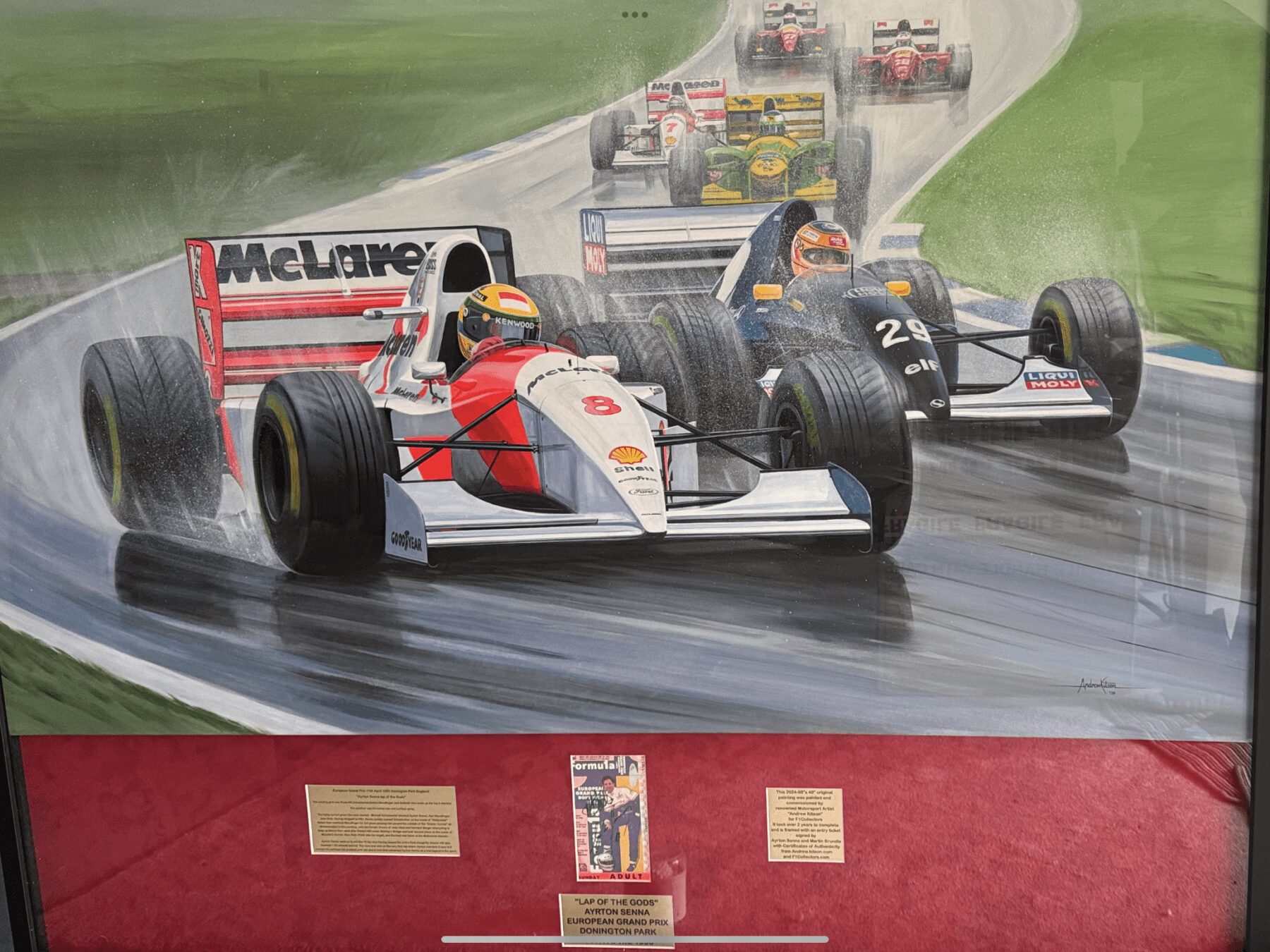 Ayrton Senna-Donington 1993-signed - Image 9