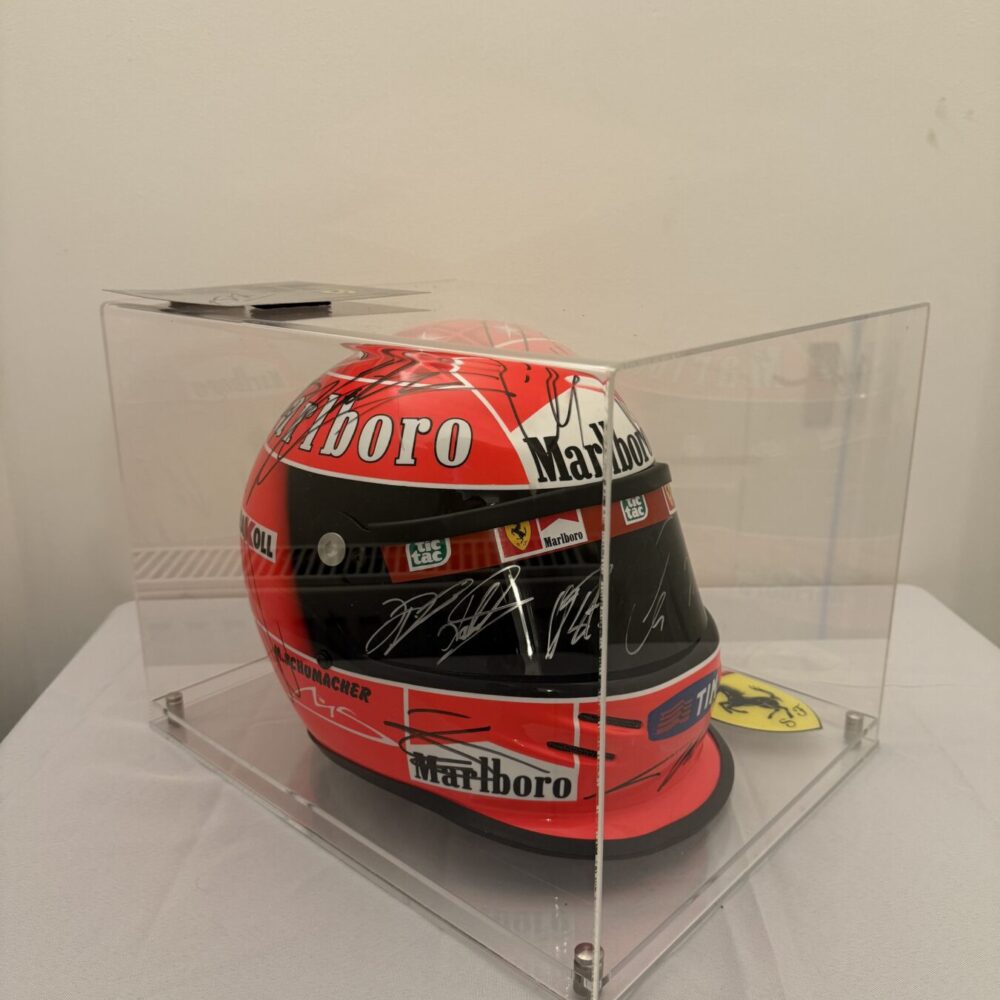 Michael Schumacher multi signed helmet