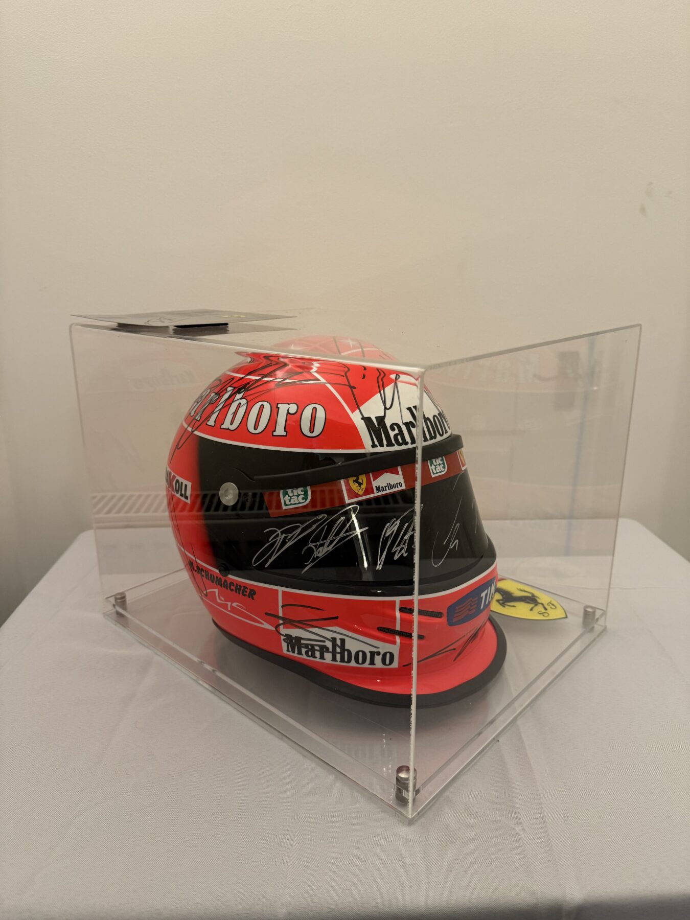Michael Schumacher multi signed helmet