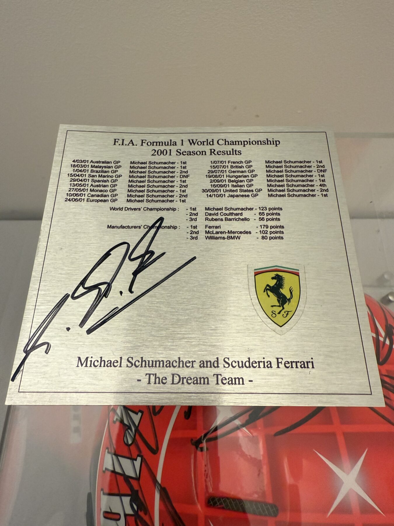 Michael Schumacher multi signed helmet - Image 12