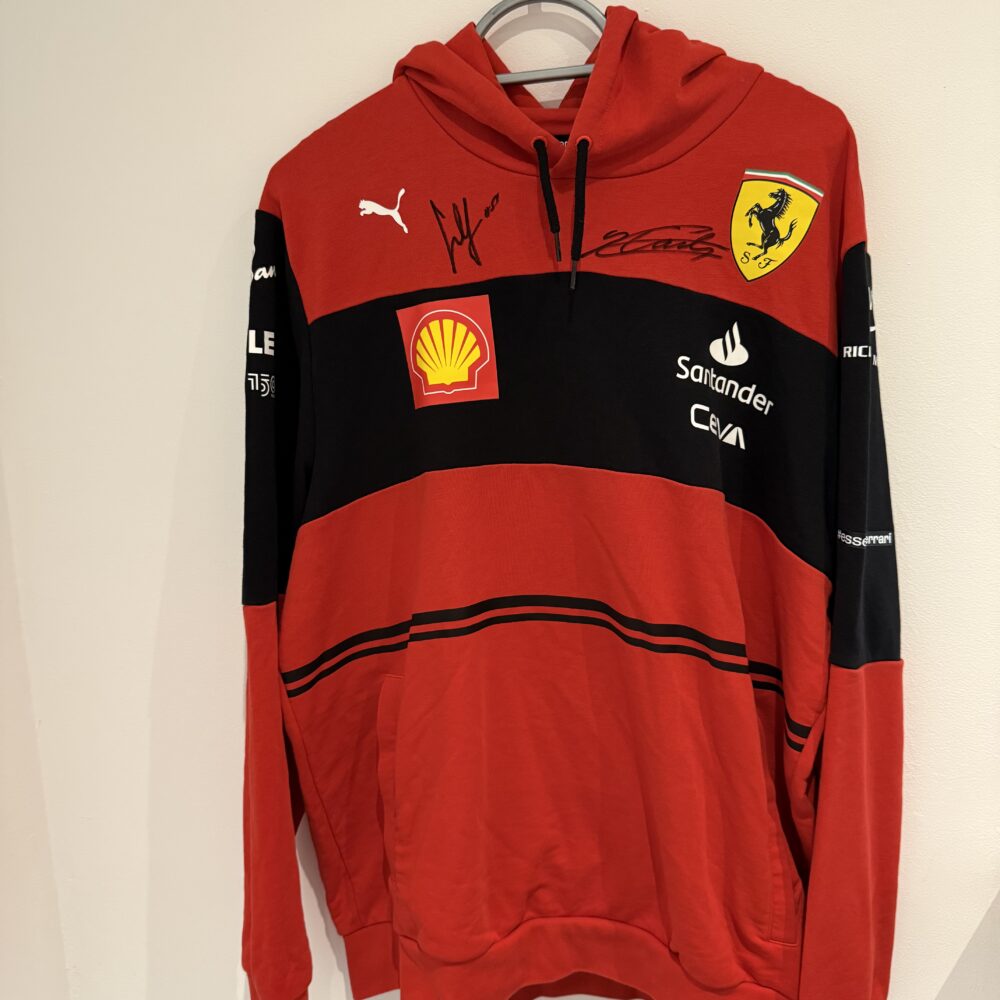 Charles Leclerc and Carlos Sainz-Ferrari Signed hoody