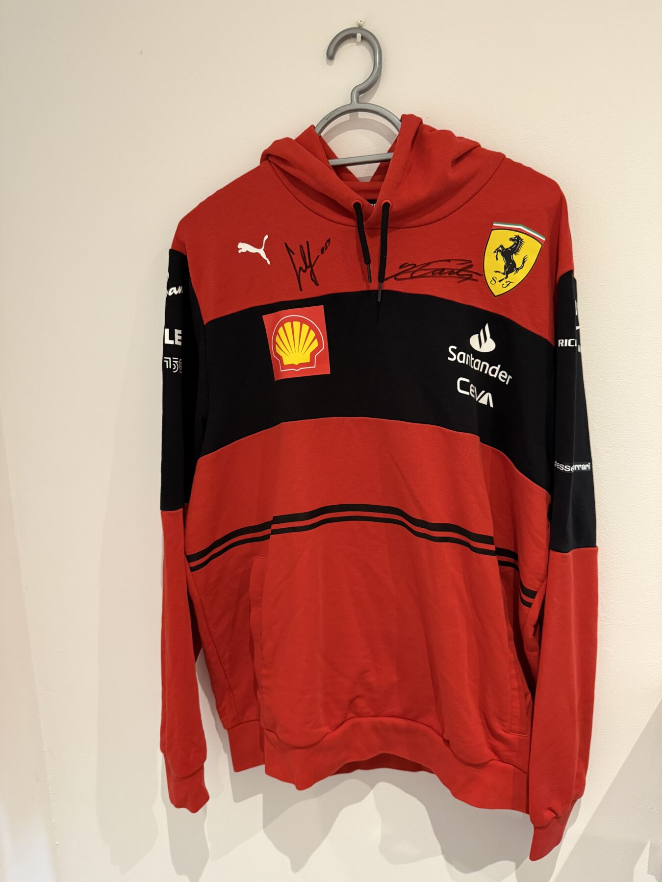 Charles Leclerc and Carlos Sainz-Ferrari Signed hoody