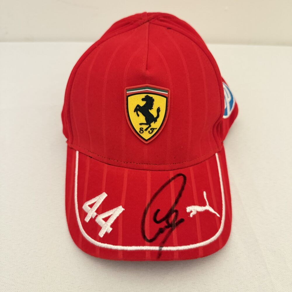 Lewis Hamilton Signed Ferrari  “44” cap