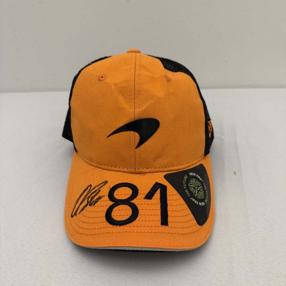 Oscar Piastri McLaren cap Signed-2025
