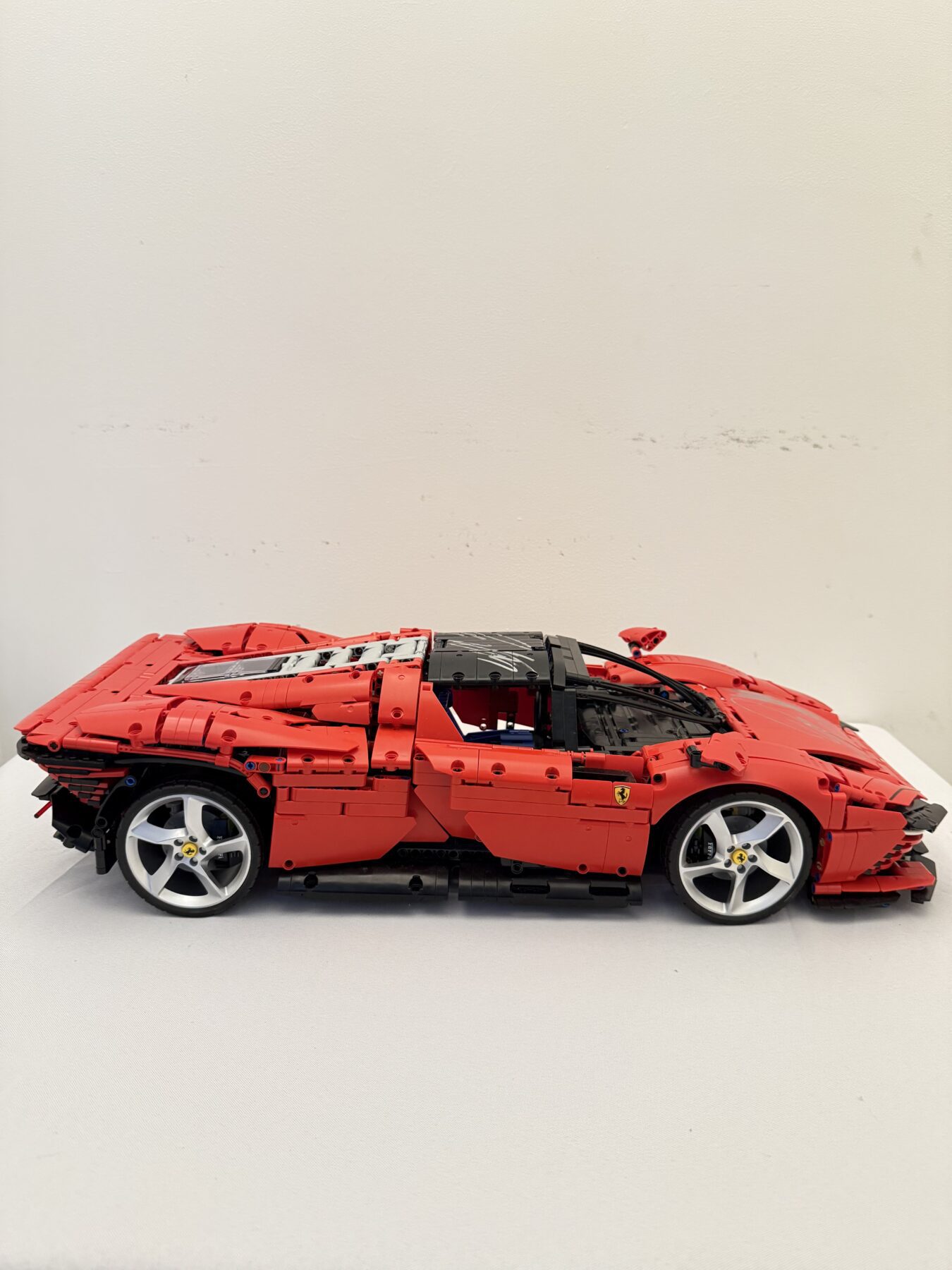 LEGO Ferrari Daytona sp3 -1/8 scale-Signed TWICE by Lewis Hamilton and Charles Leclerc