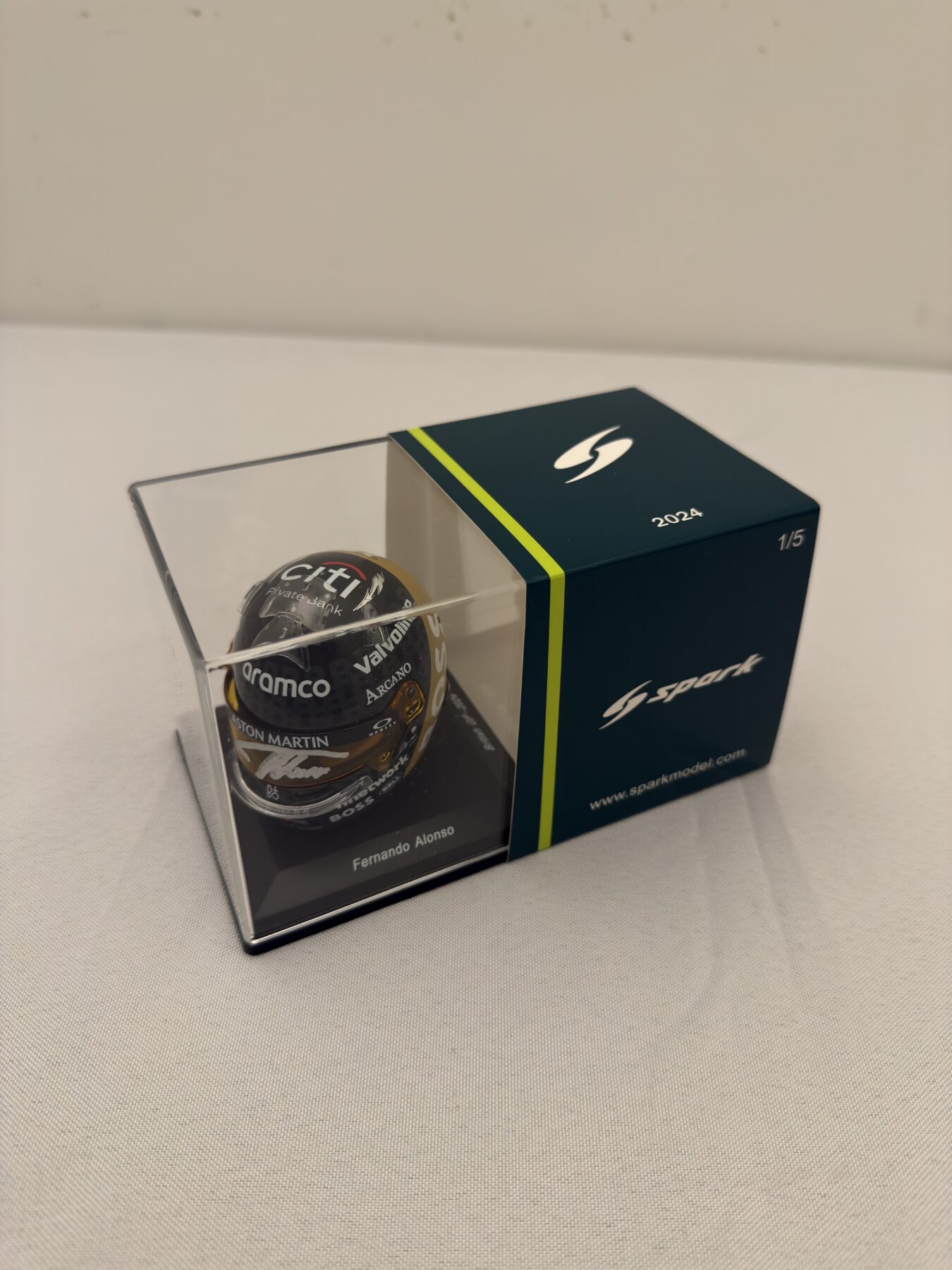 Fernando Alonso 1/5 scale helmet Signed - Image 4