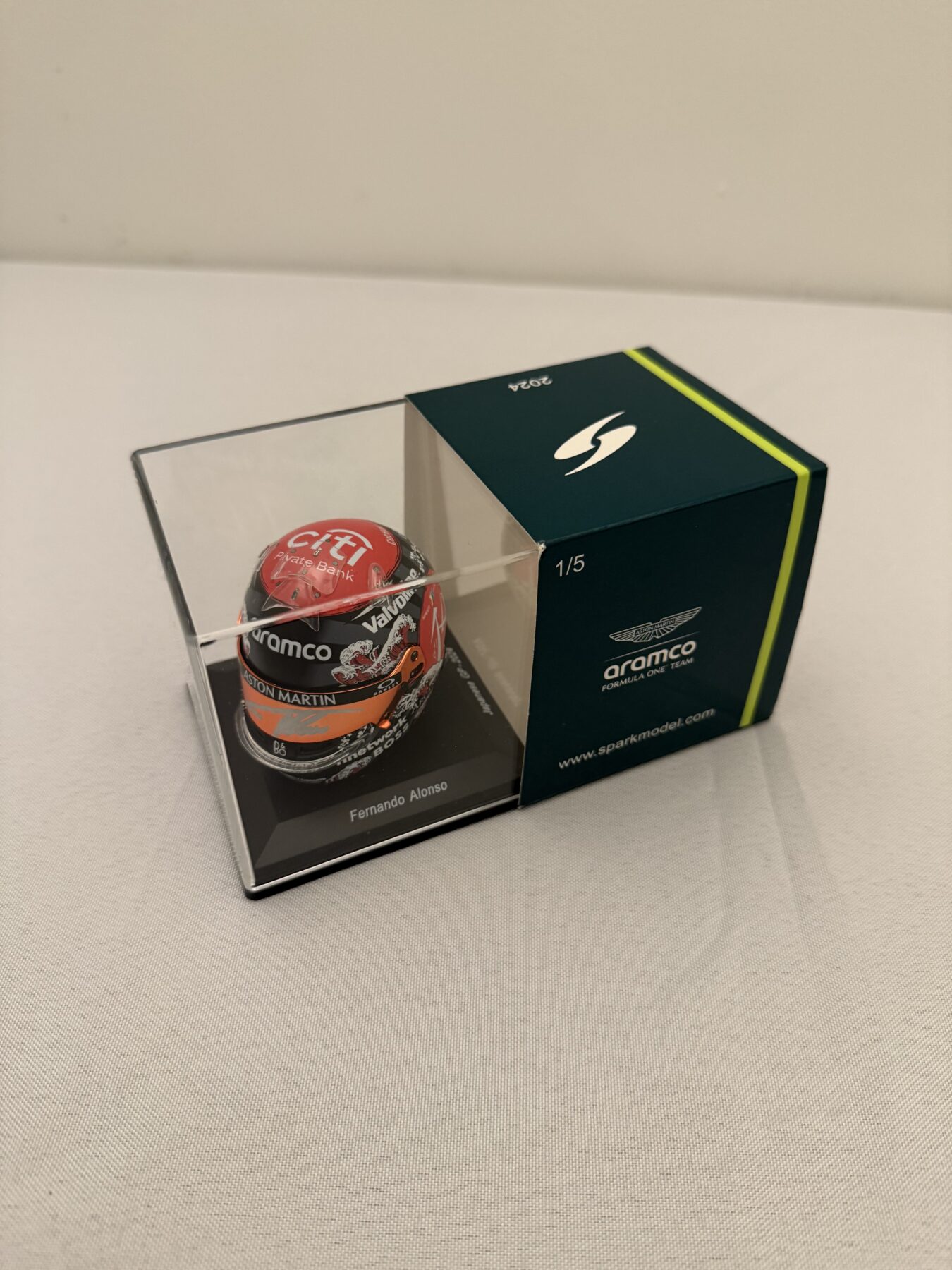 Fernando Alonso 1/5 scale helmet Signed - Image 9