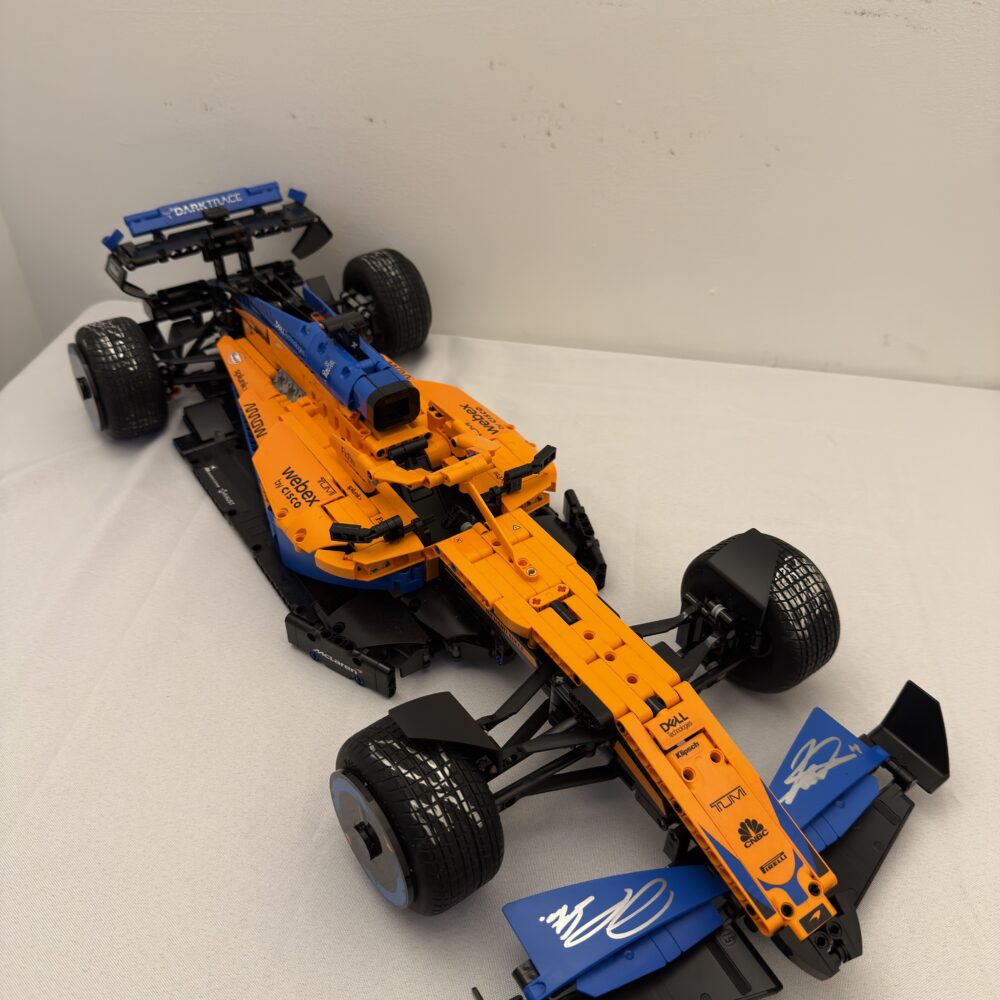 Lando Norris & Oscar Piastri Signed 1/8 LEGO McLaren Model