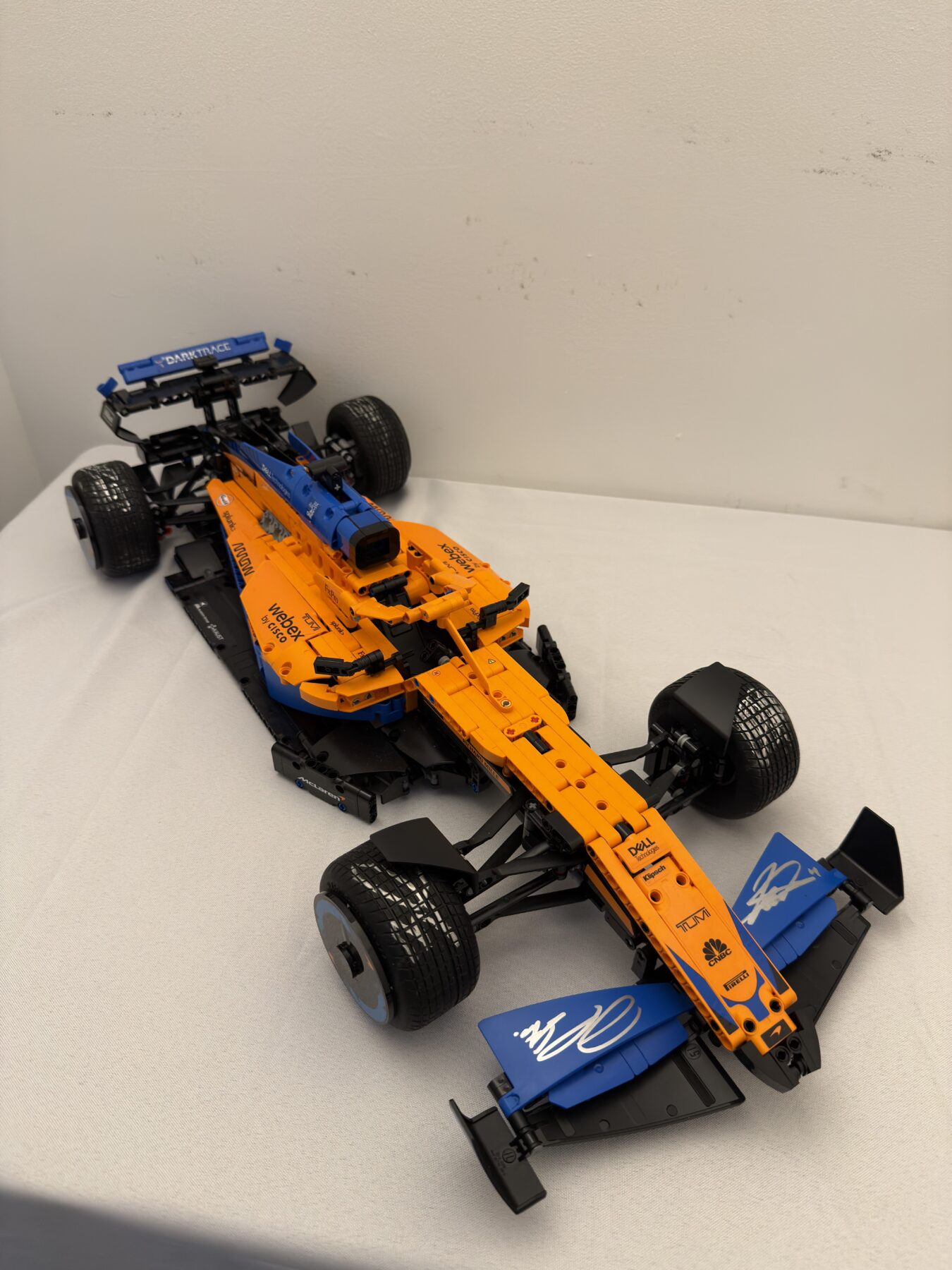 Lando Norris & Oscar Piastri Signed 1/8 LEGO McLaren Model