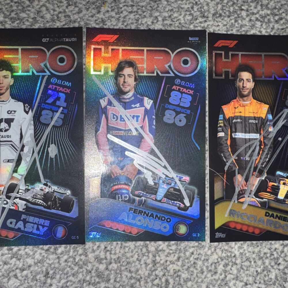 Turbo Attack trading cards-Signed