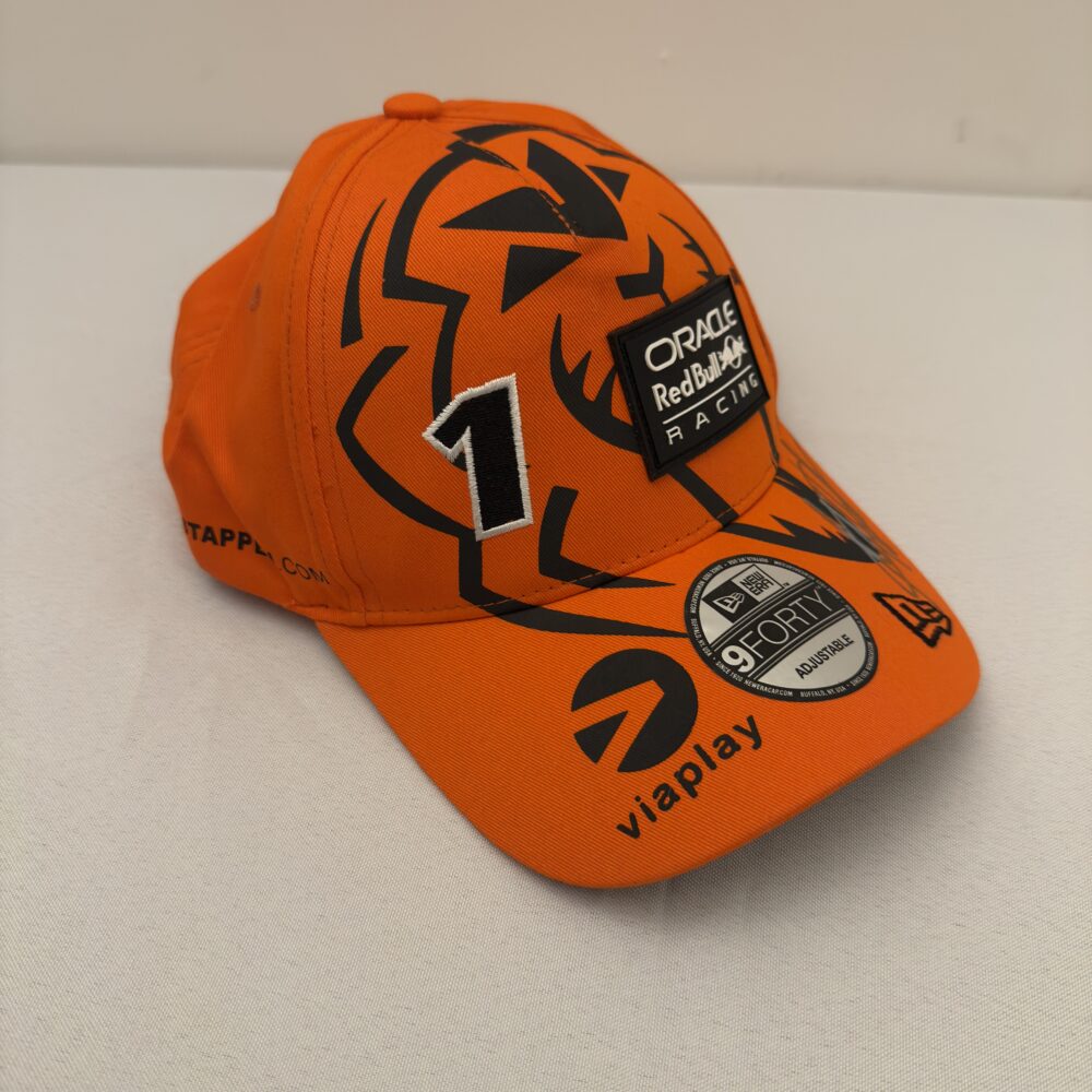 Max Verstappen Orange Red Bull cap -Signed