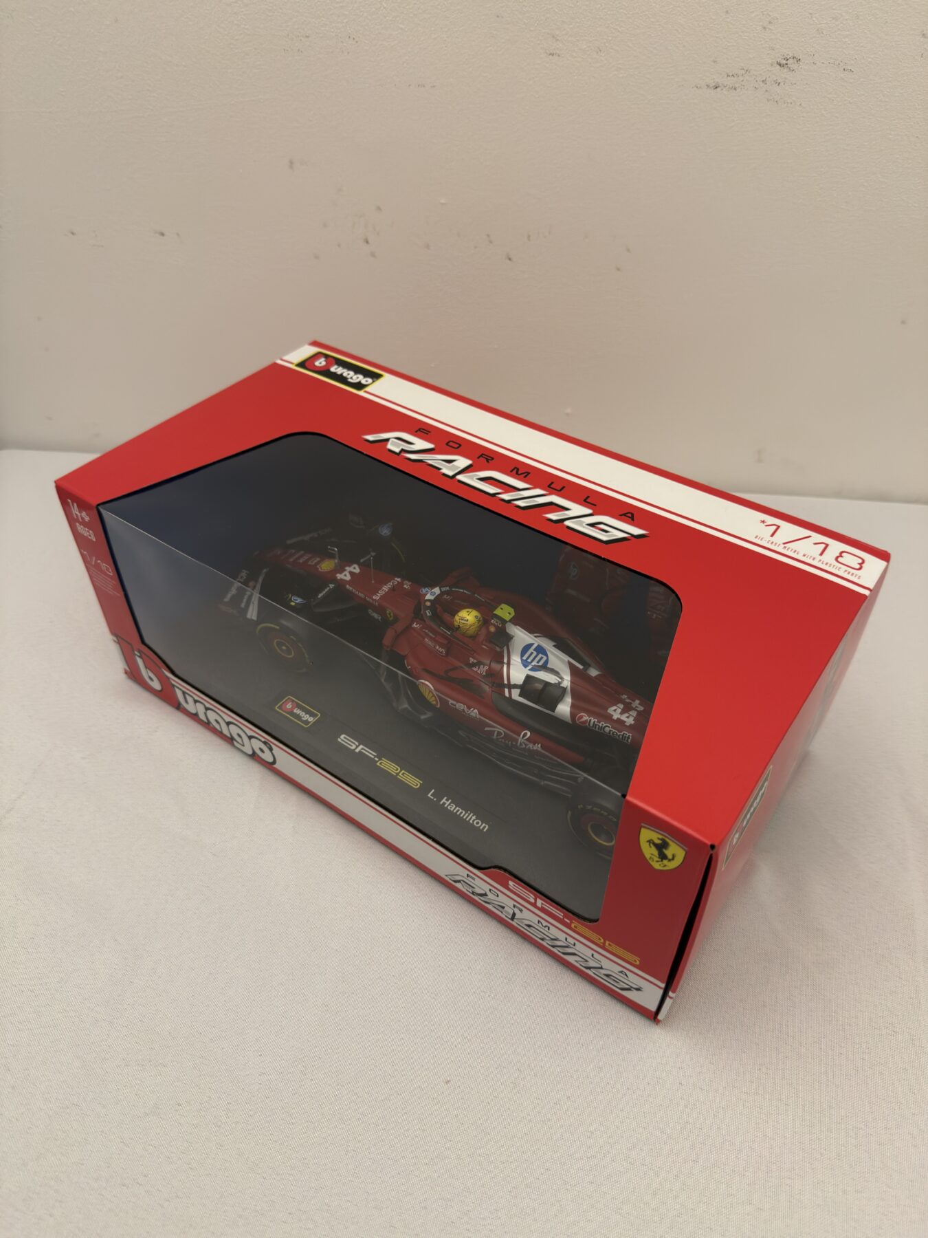 Lewis Hamilton Signed Ferrari 1/18 model - Image 6