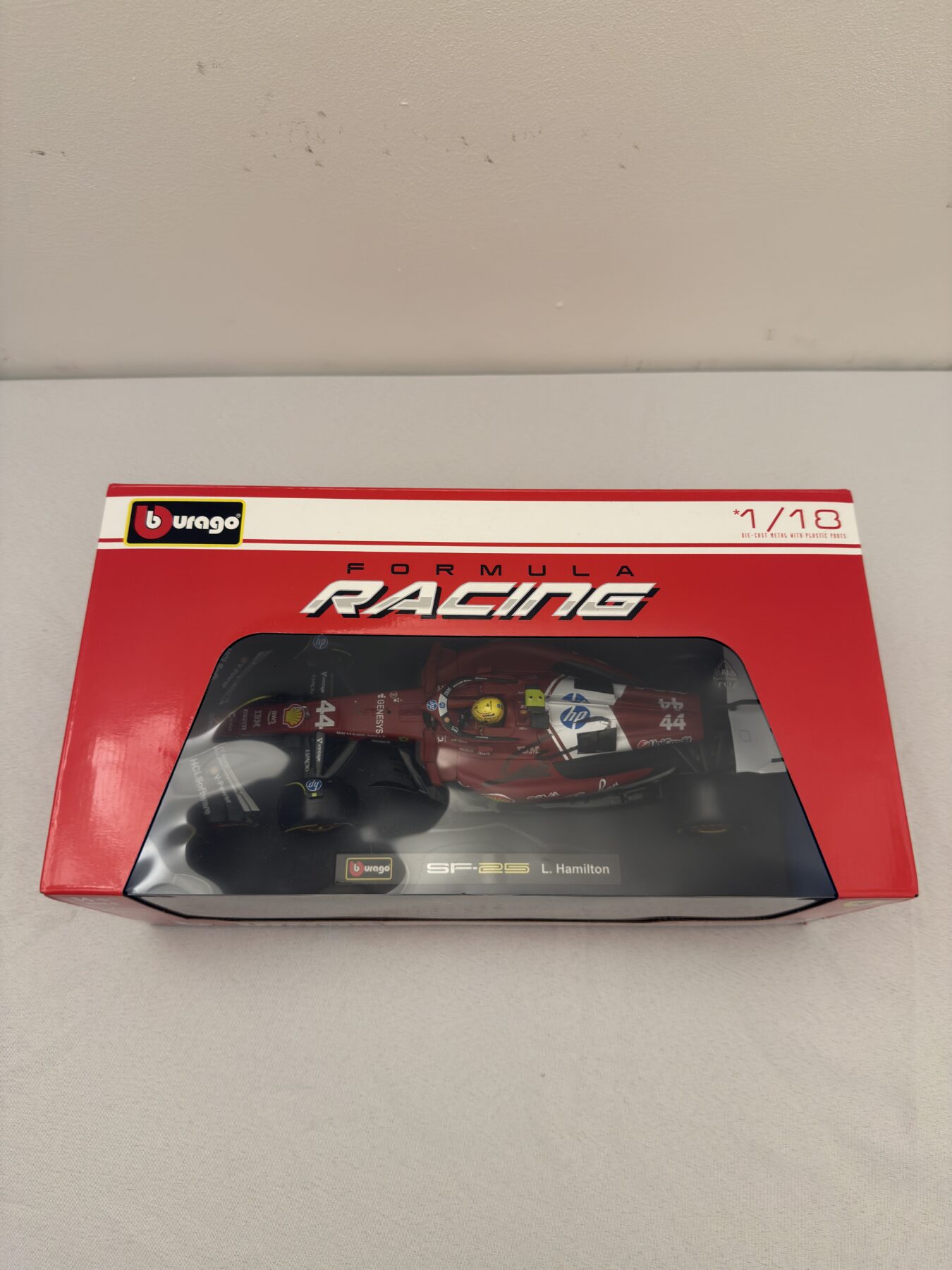 Lewis Hamilton Signed Ferrari 1/18 model - Image 10