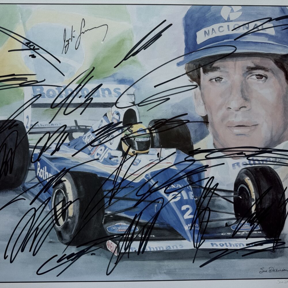 Ayrton Senna-Painting-Multi-Signed Monaco-2026