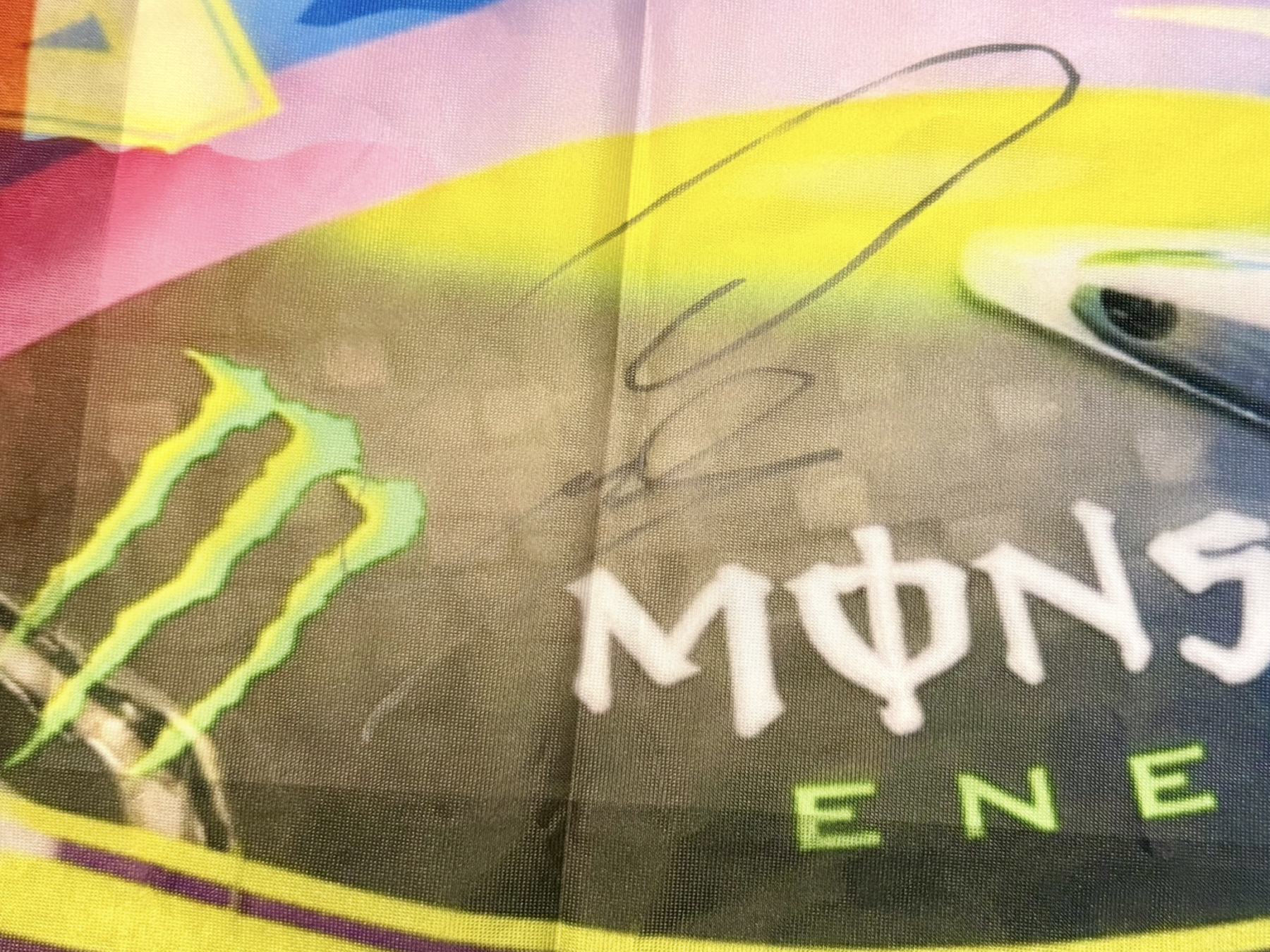 Lewis Hamilton 7 times F1 Drivers World Champion Signed flag - Image 3