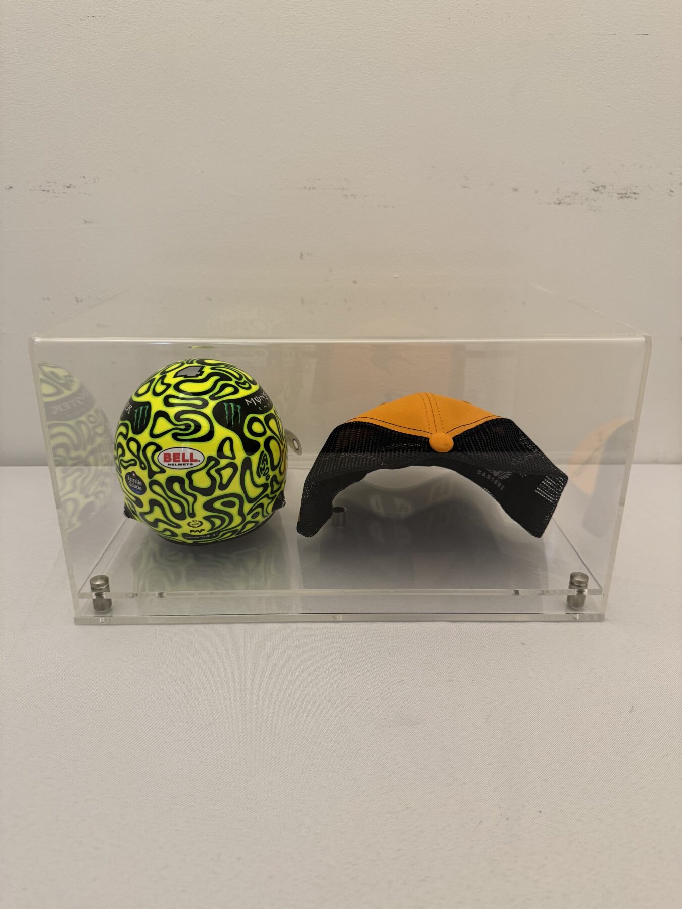 Lando Norris Signed Bell 1:2 Scale F1 Helmet and Cap Display Set - Image 12