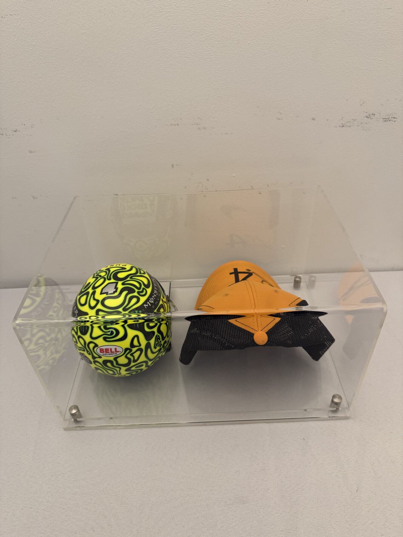 Lando Norris Signed Bell 1:2 Scale F1 Helmet and Cap Display Set - Image 11