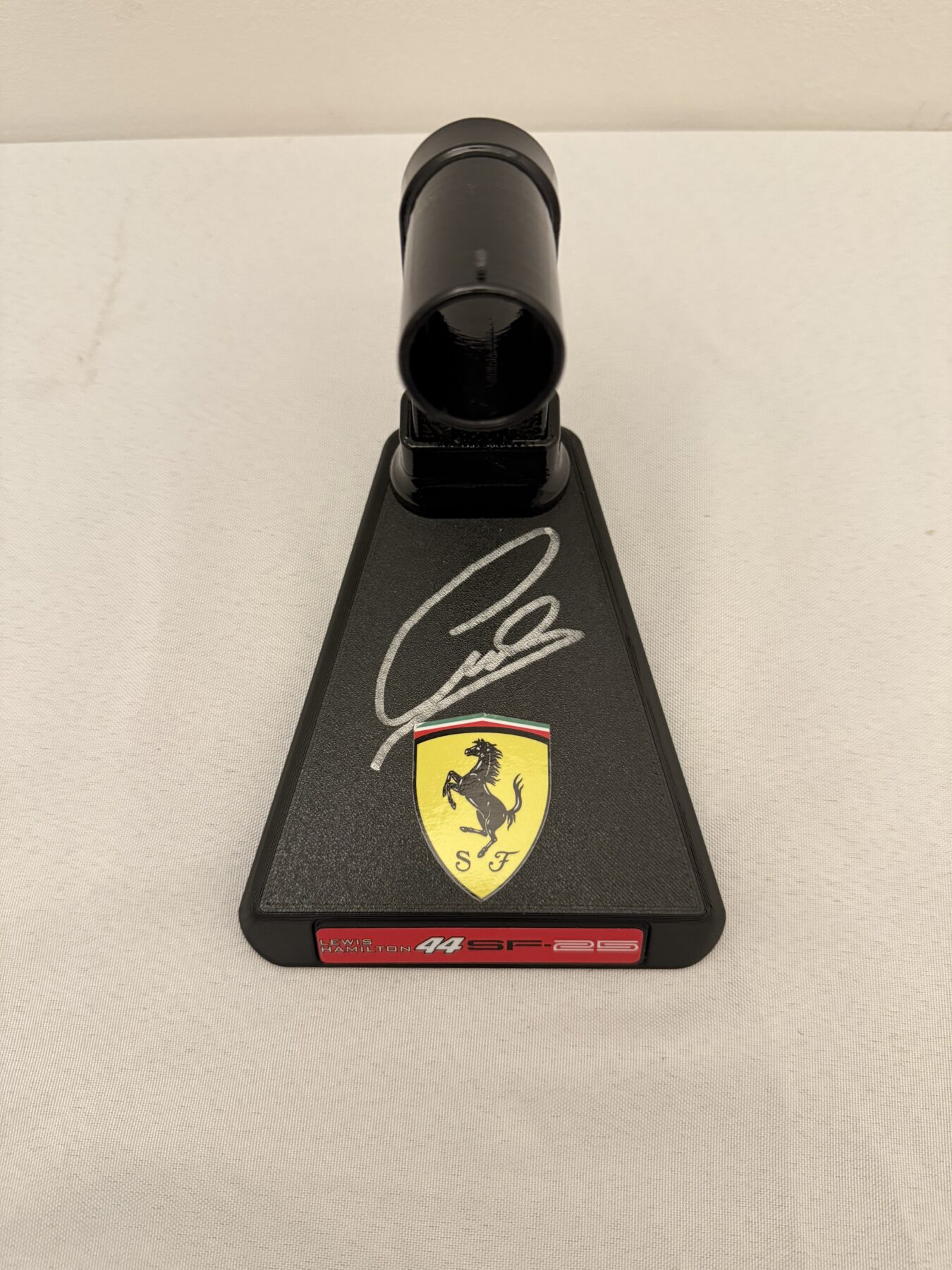 Lewis Hamilton Steering wheel-Signed on the base stand - Image 11
