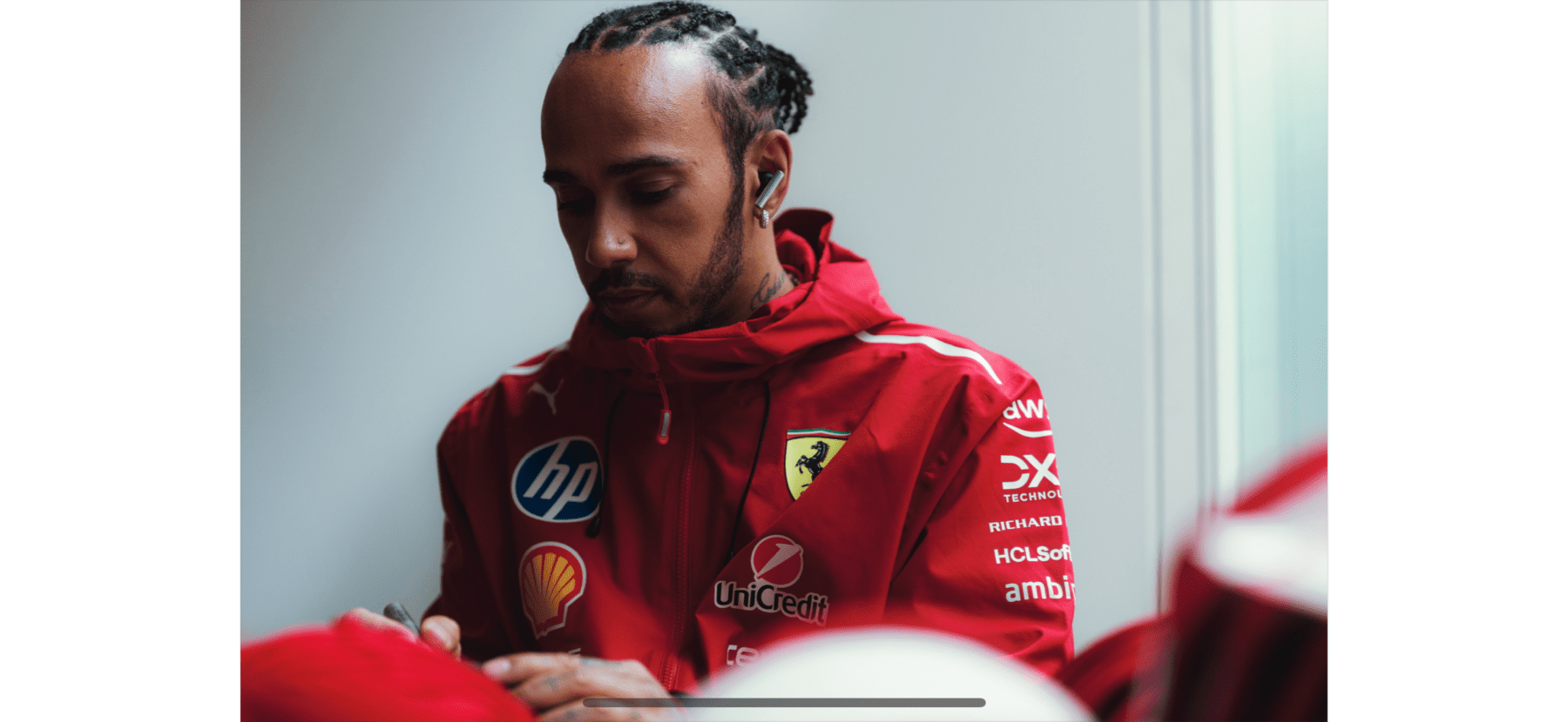 Lewis Hamilton 2026 Ferrari “44” signed cap - Image 3
