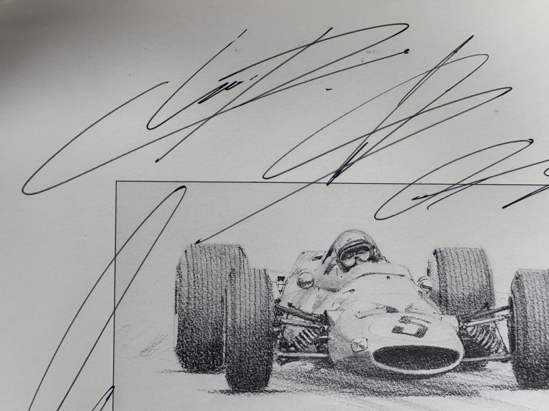 Ayrton Senna Signed Print-Bruce McLaren -100th win 1993-also signed by McLaren drivers past and present - Image 27