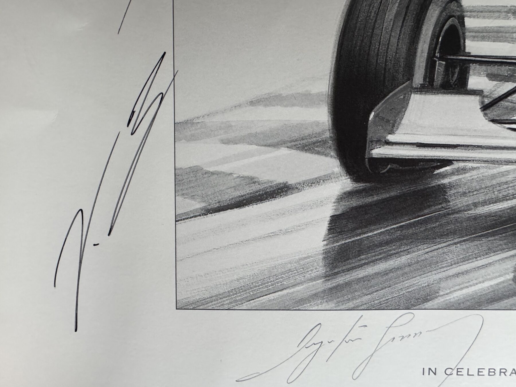Ayrton Senna Signed Print-Bruce McLaren -100th win 1993-also signed by McLaren drivers past and present - Image 26