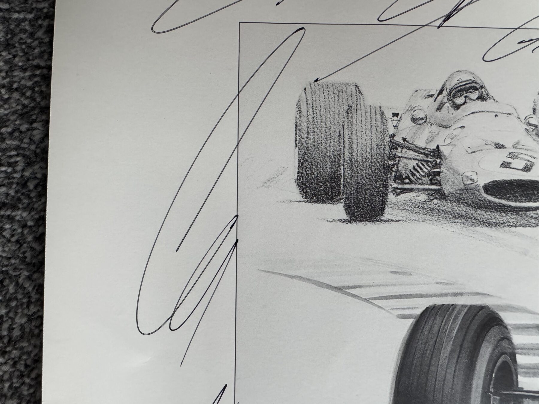 Ayrton Senna Signed Print-Bruce McLaren -100th win 1993-also signed by McLaren drivers past and present - Image 19