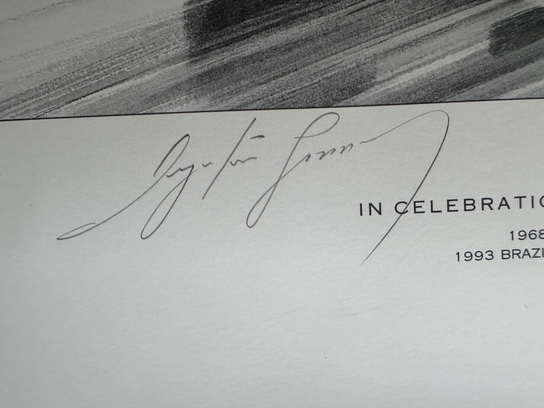 Ayrton Senna Signed Print-Bruce McLaren -100th win 1993-also signed by McLaren drivers past and present - Image 21