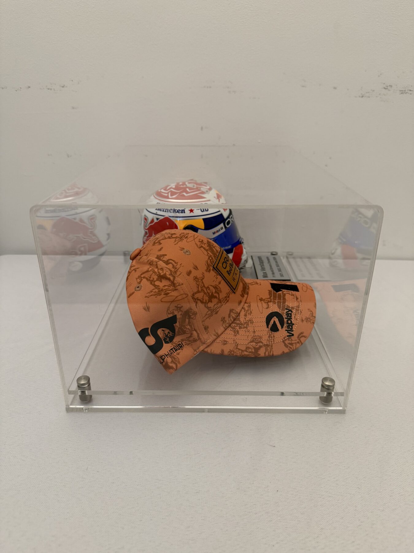 Max Verstappen 2025 Schuberth 1:2 Scale Helmet and USA 2025 Cap Signed - Image 7