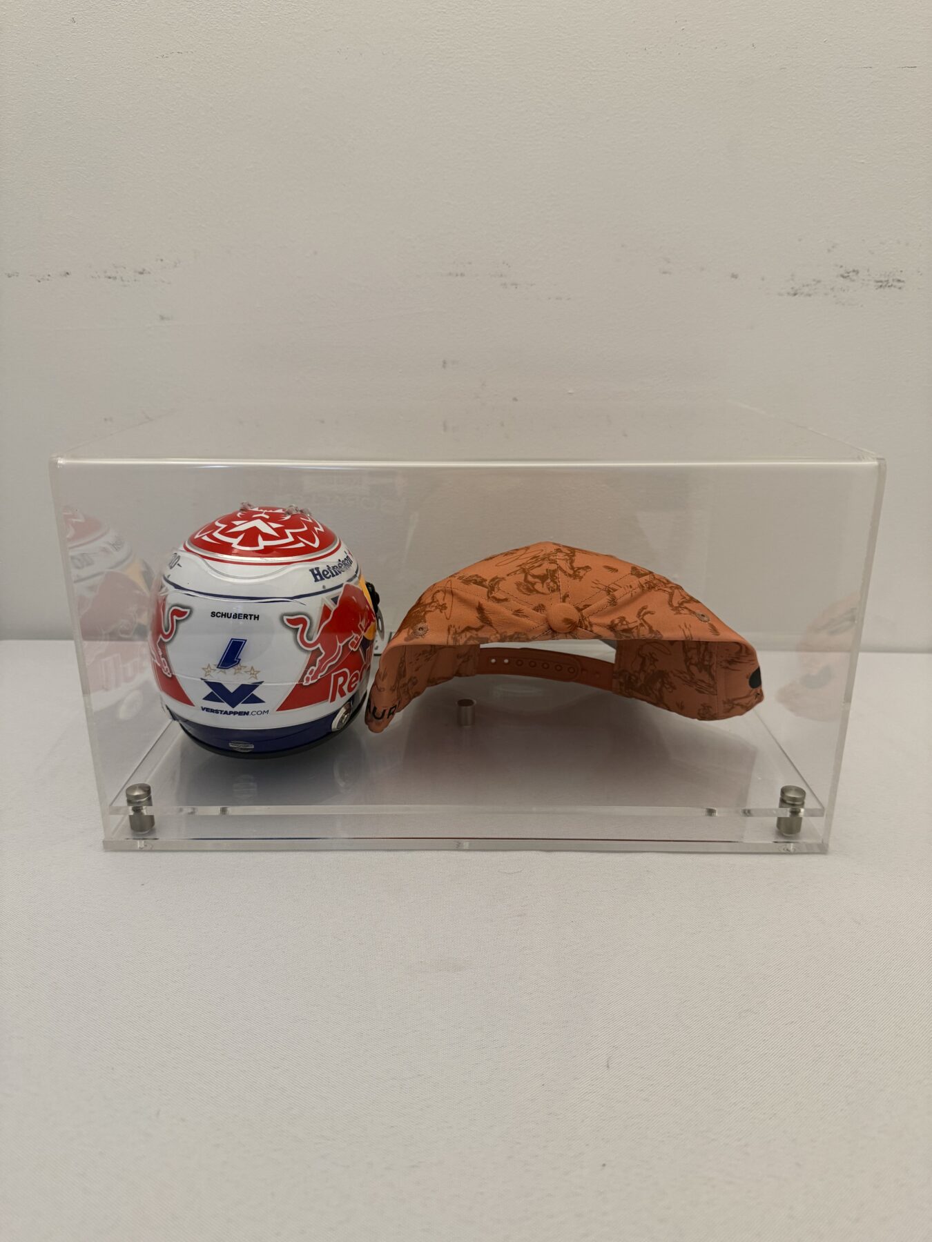 Max Verstappen 2025 Schuberth 1:2 Scale Helmet and USA 2025 Cap Signed - Image 9