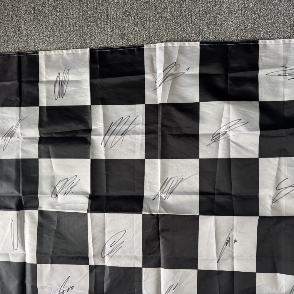Multi Signed chequered flag -22 autographs from all 2026 F1 drivers