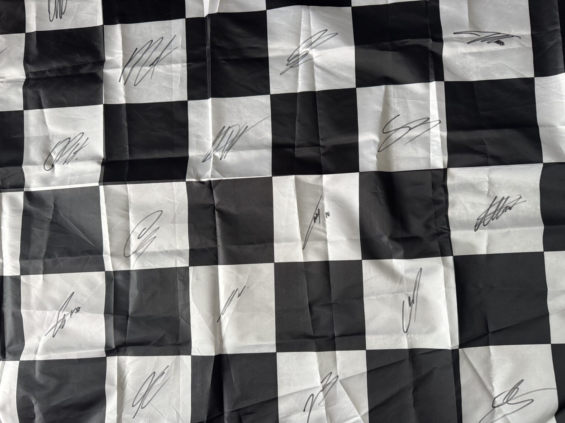 Multi Signed chequered flag -22 autographs from all 2026 F1 drivers - Image 3