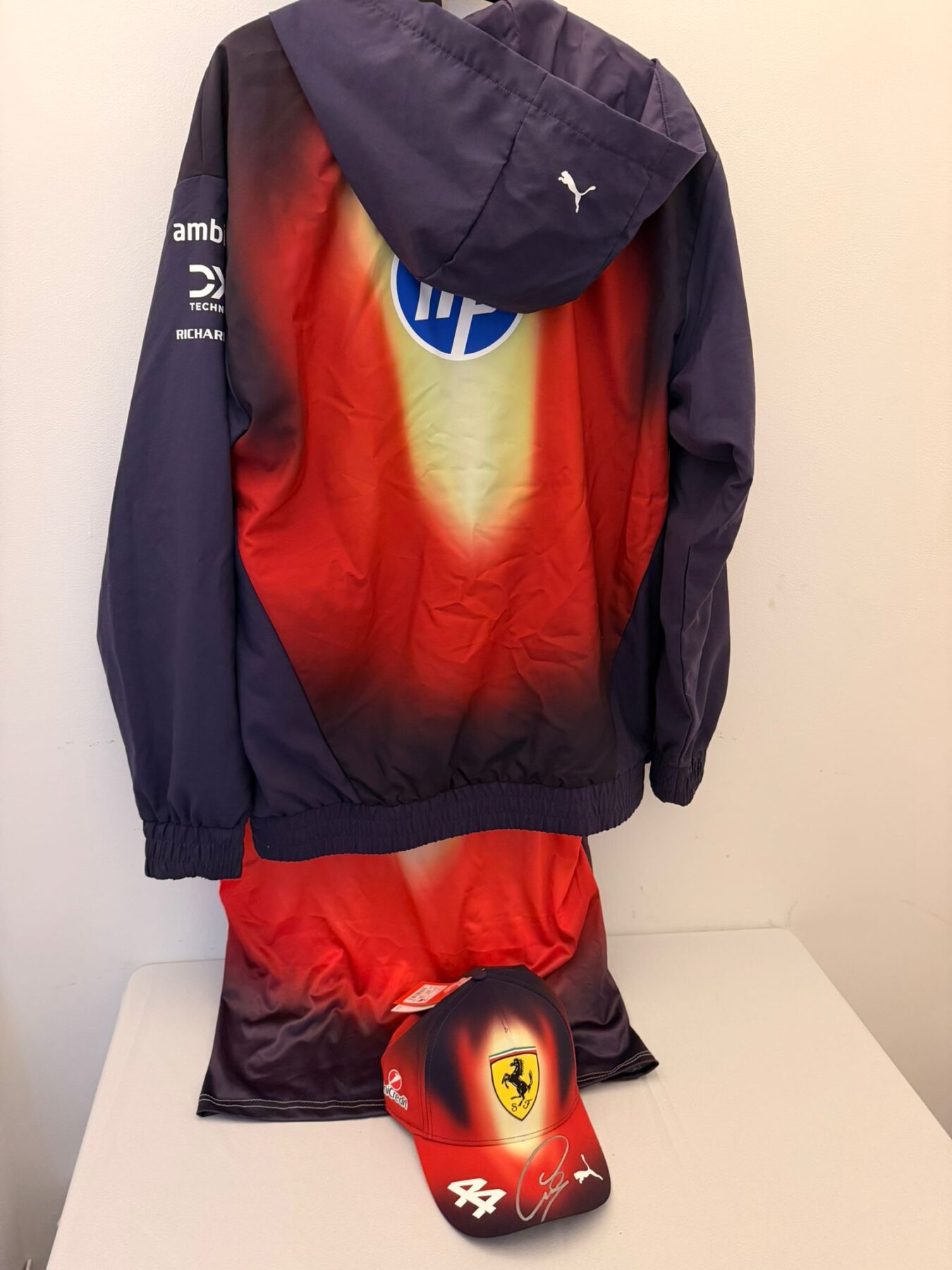 Chinese Grand Prix-2026-Jacket,T shirt and cap -Signed by Lewis Hamilton & Charles Leclerc - Image 7