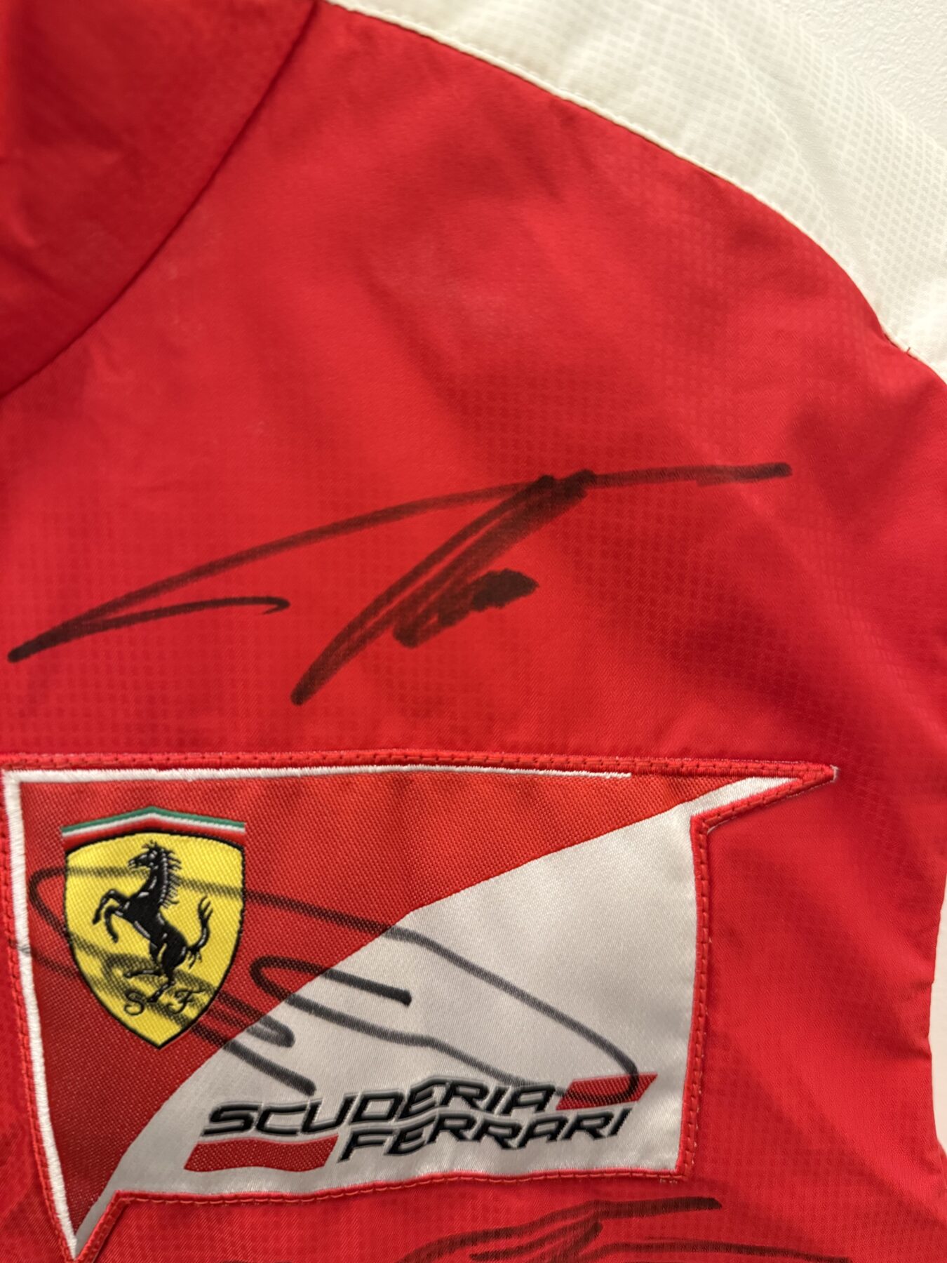 Ferrari Gilet-Signed by Charles Leclerc,Fernando Alonso and Lewis Hamilton - Image 4