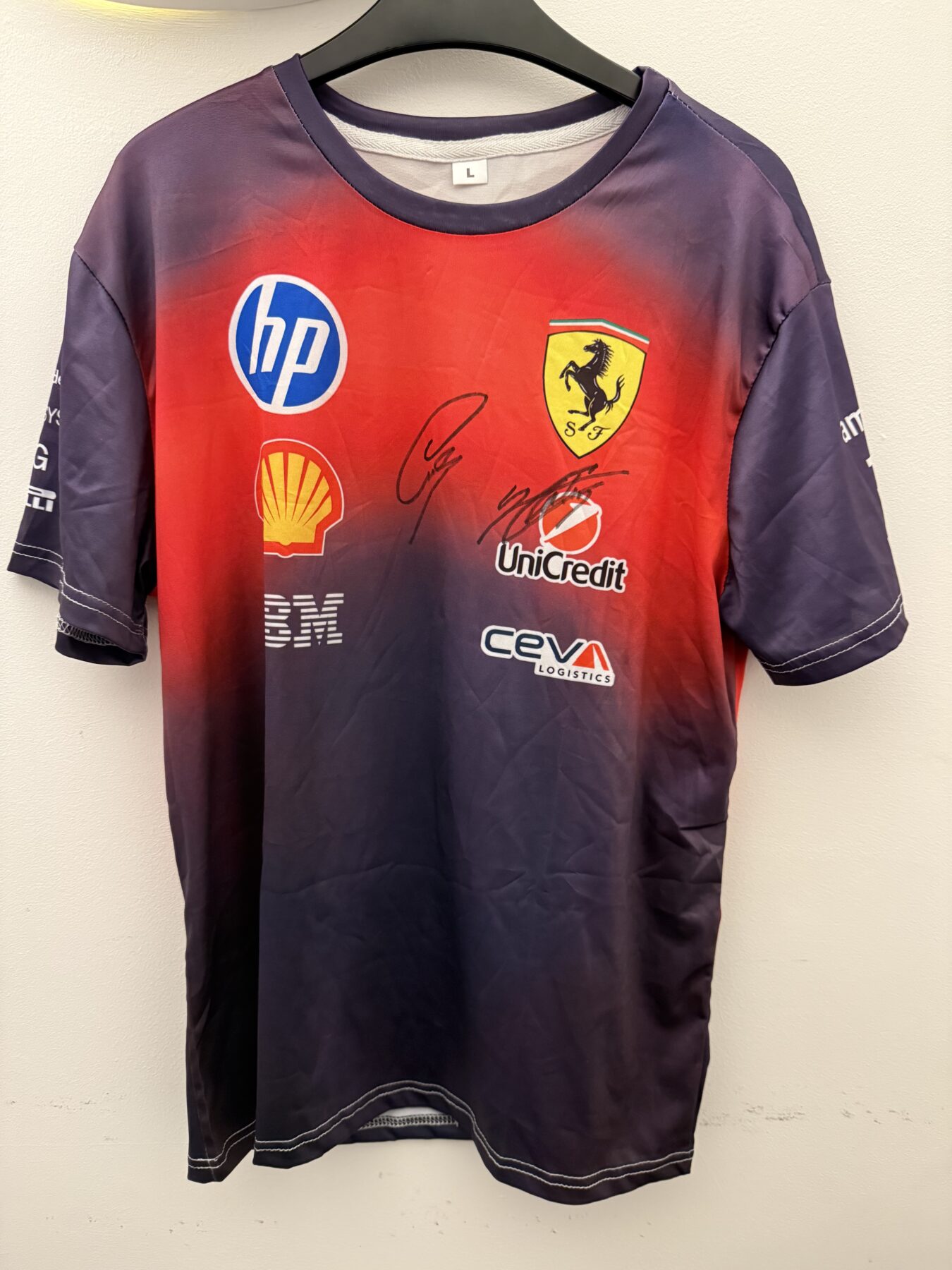 Lewis Hamilton Chinese Grand Prix Signed T shirt-2026