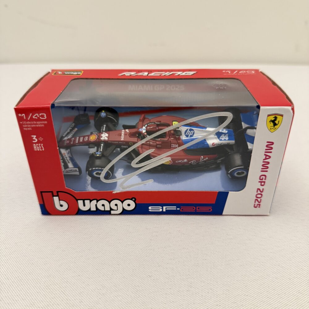 Lewis Hamilton 1/43 Miami GP Signed model