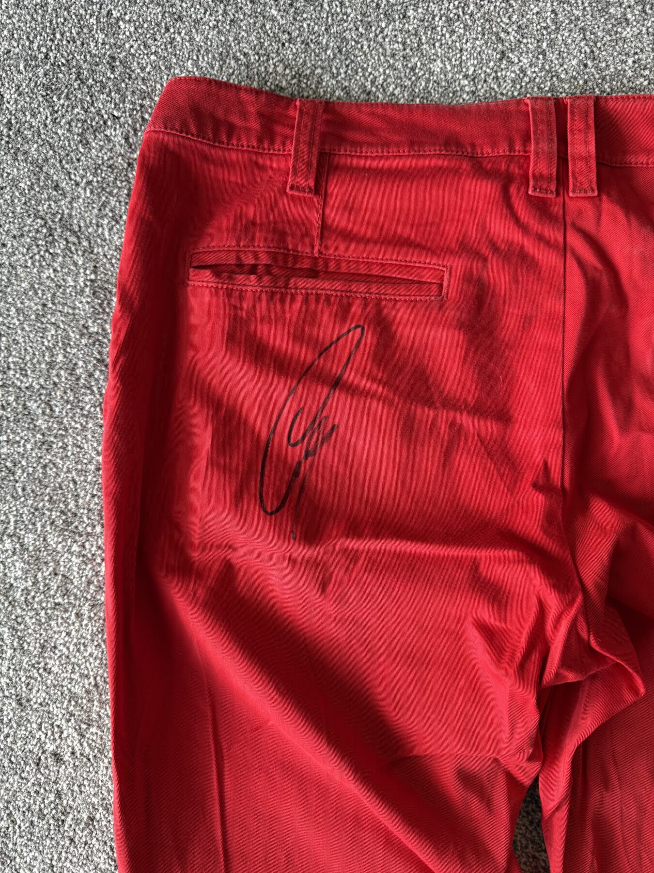 Official Ferrari Logistics crew T shirt and trousers-Signed Charles Leclerc and Lewis Hamilton - Image 3