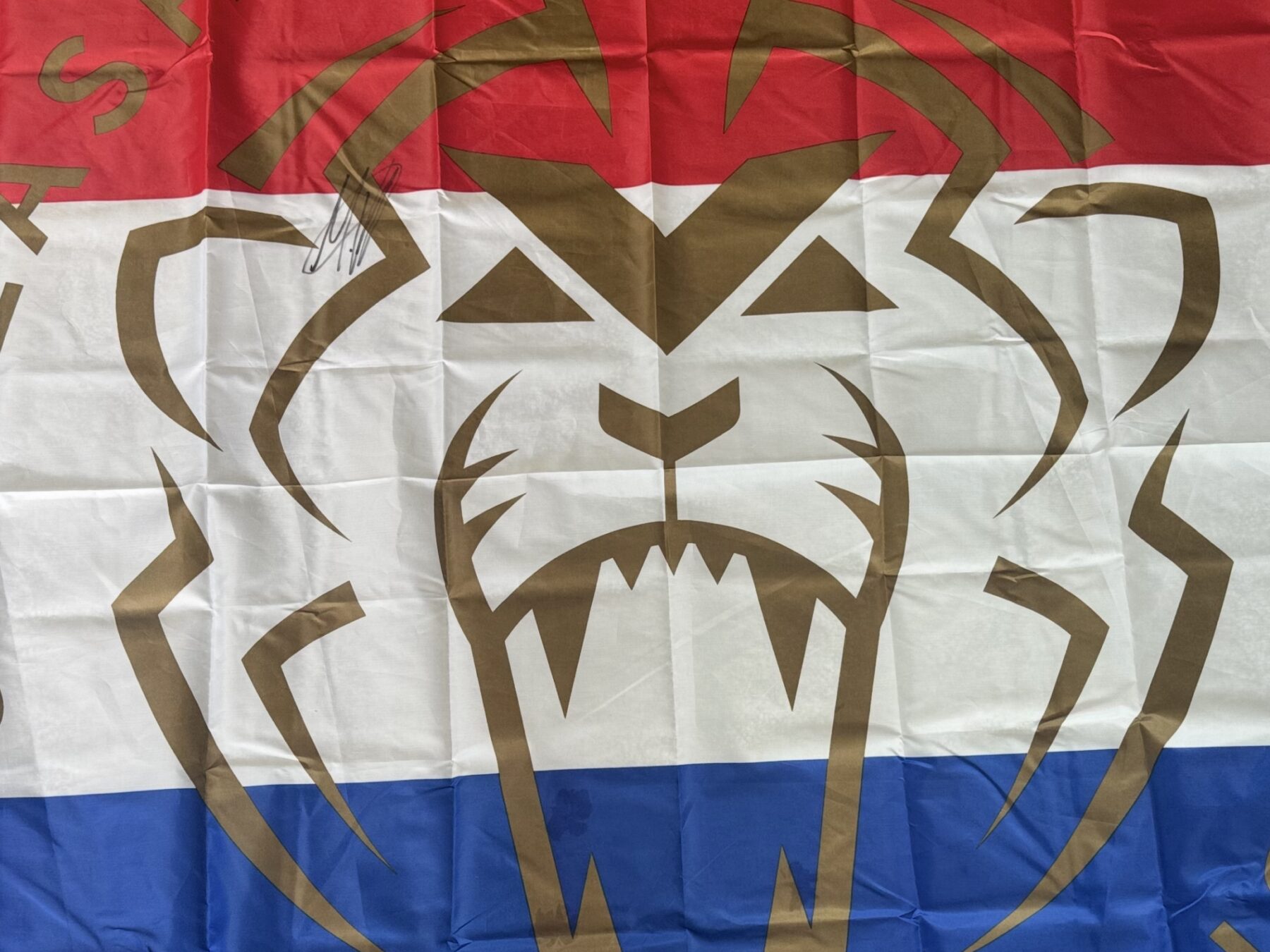 Max Verstappen “the lion” 2026-Signed flag-extra large size