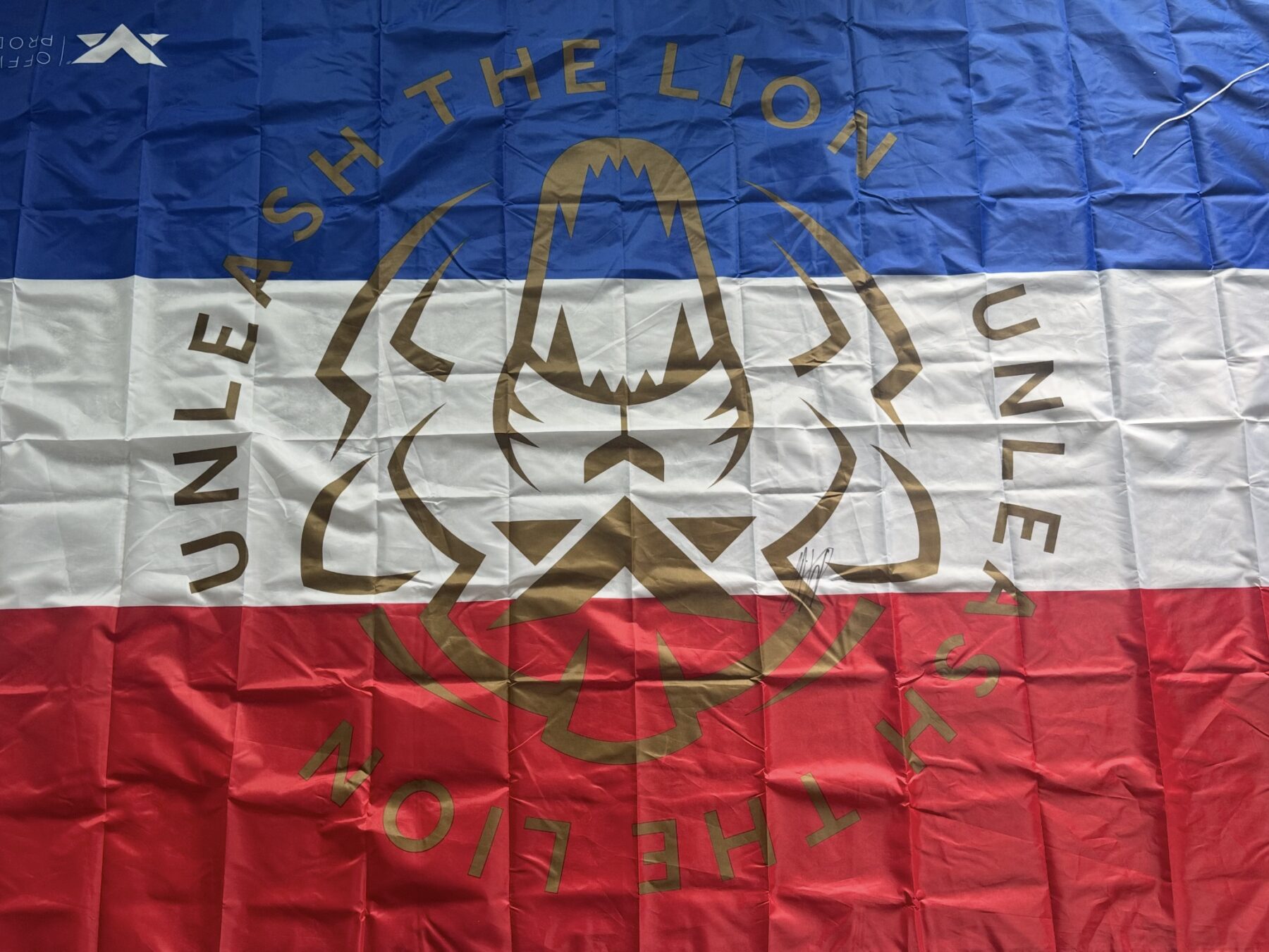 Max Verstappen “the lion” 2026-Signed flag-extra large size - Image 2