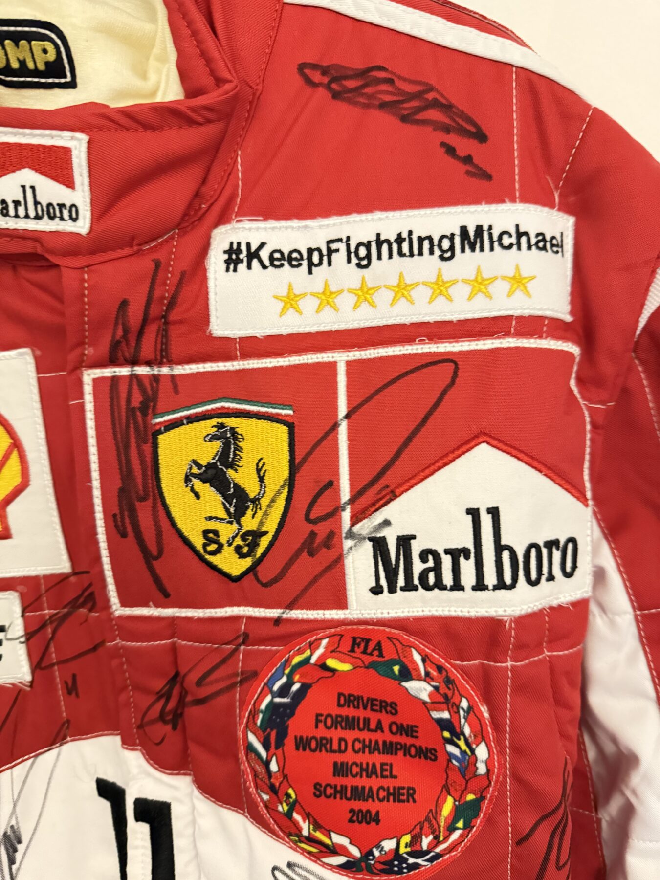 NEW-Michael Schumacher-Multi Signed suit & Signed Michael - Image 12