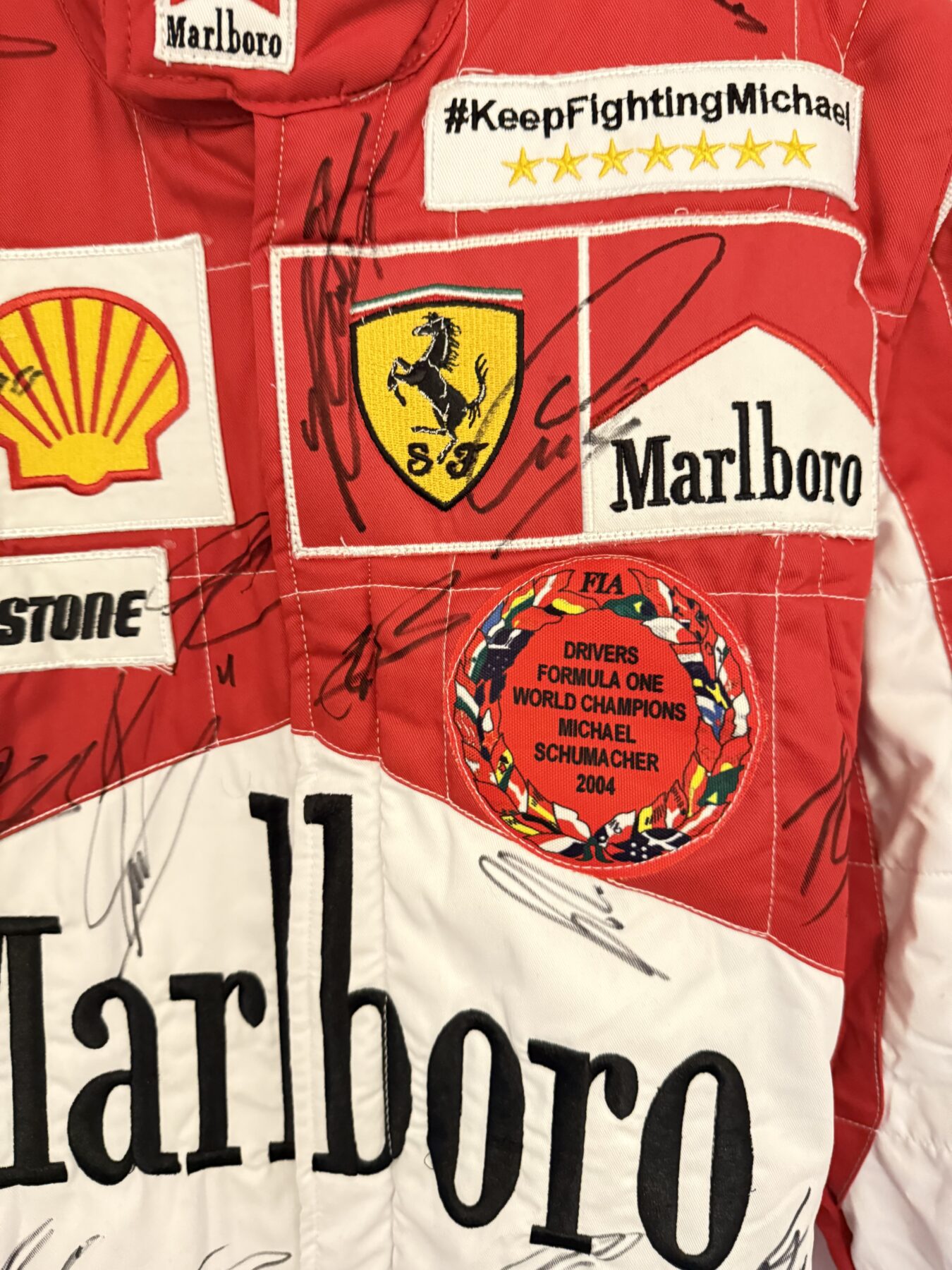 NEW-Michael Schumacher-Multi Signed suit & Signed Michael - Image 7