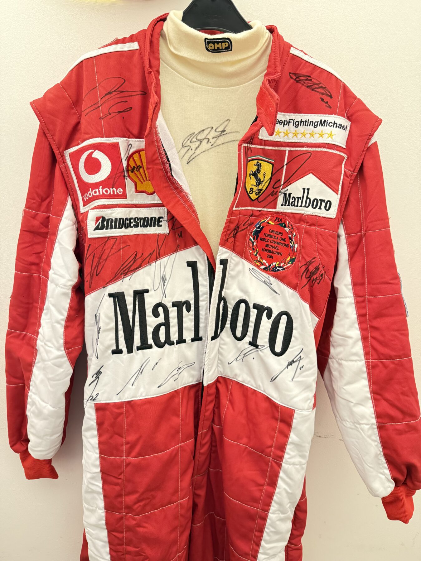 NEW-Michael Schumacher-Multi Signed suit & Signed Michael - Image 11