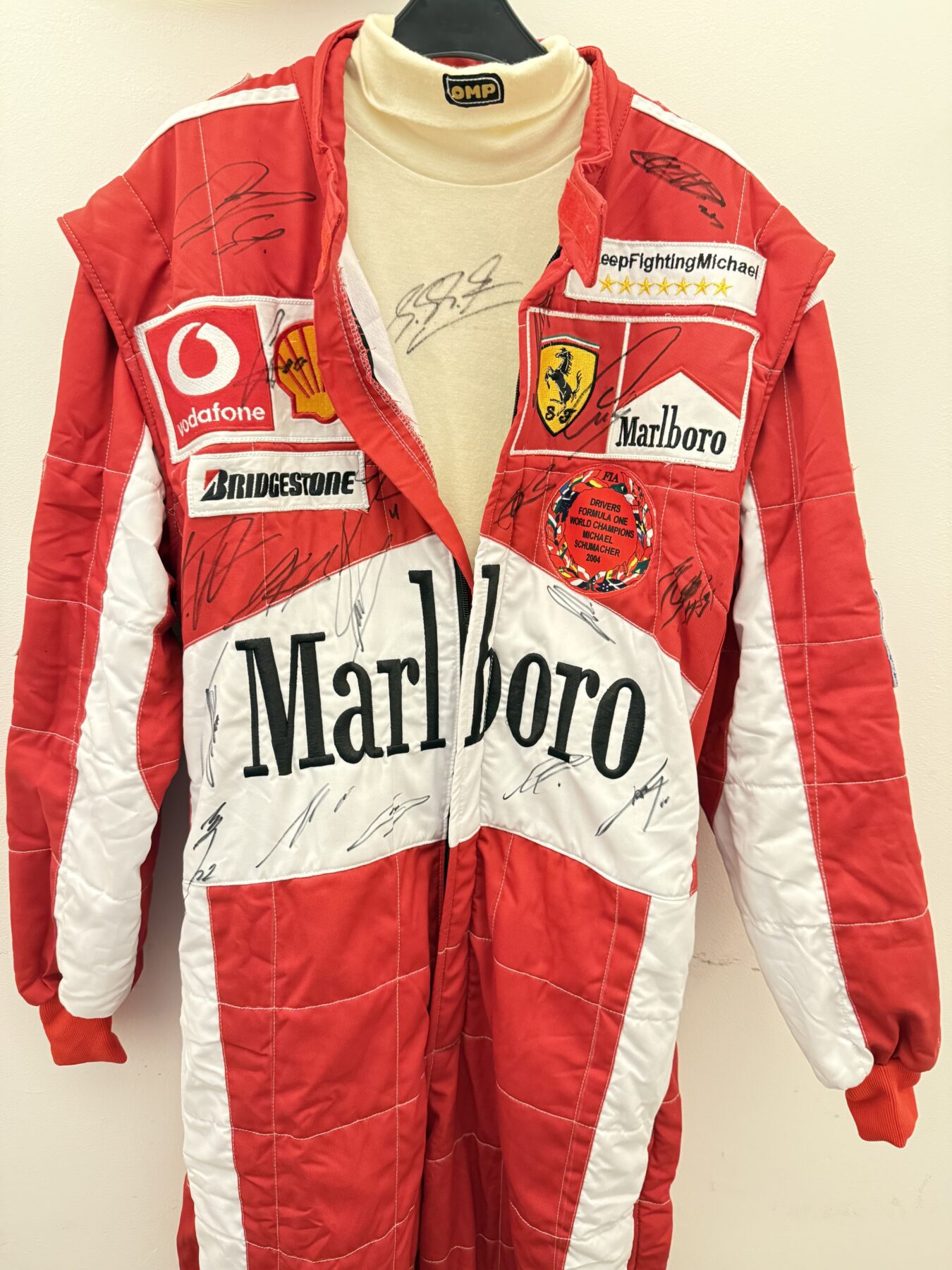 NEW-Michael Schumacher-Multi Signed suit & Signed Michael - Image 9