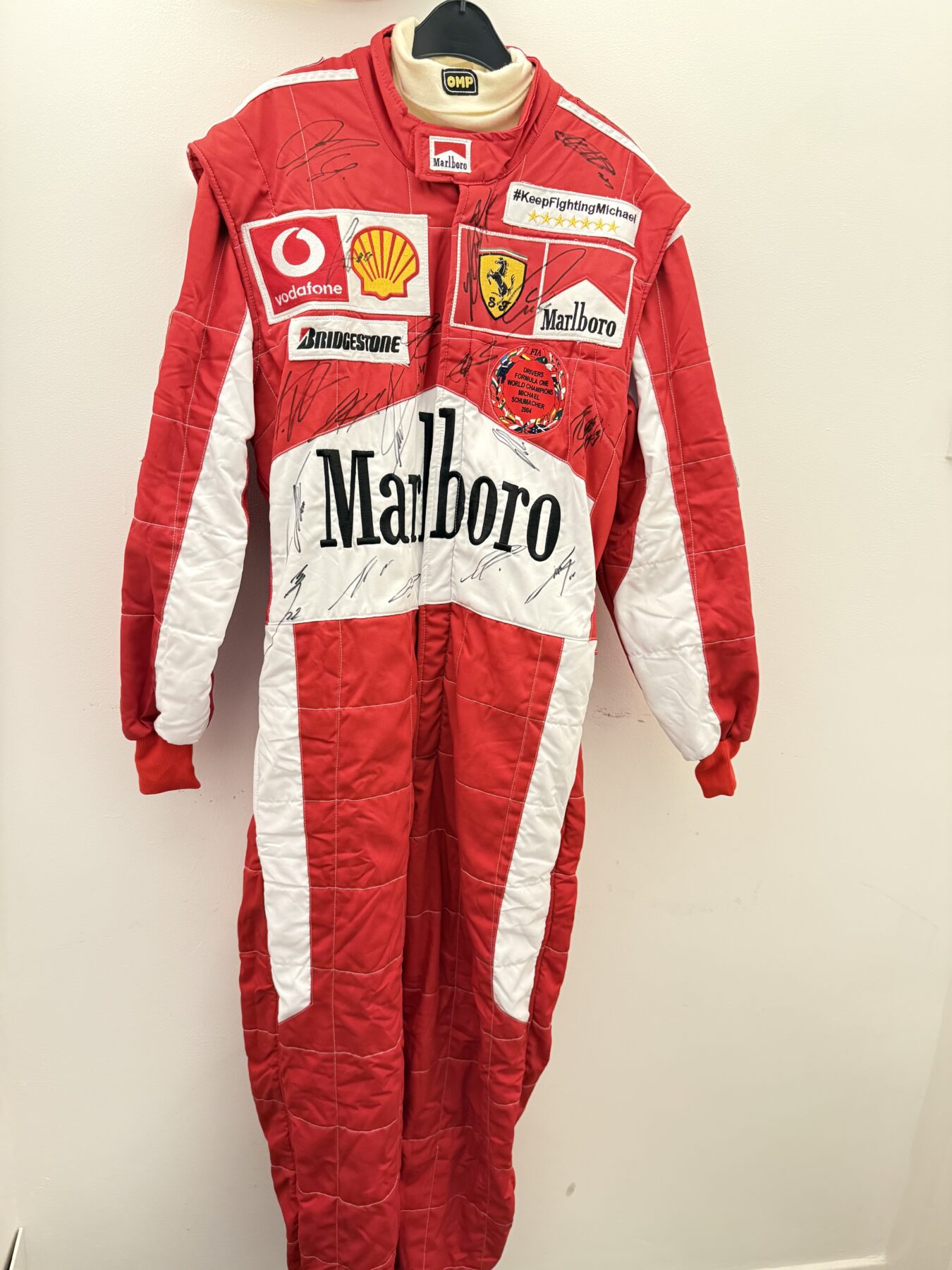NEW-Michael Schumacher-Multi Signed suit & Signed Michael - Image 24