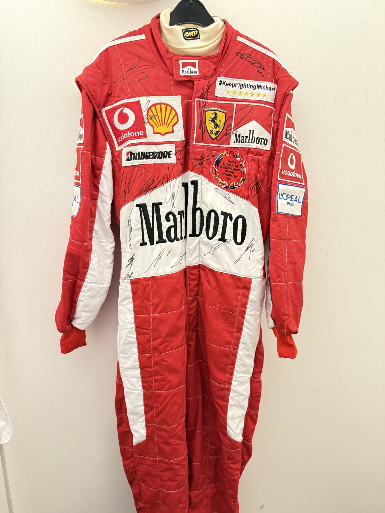 NEW-Michael Schumacher-Multi Signed suit & Signed Michael - Image 25