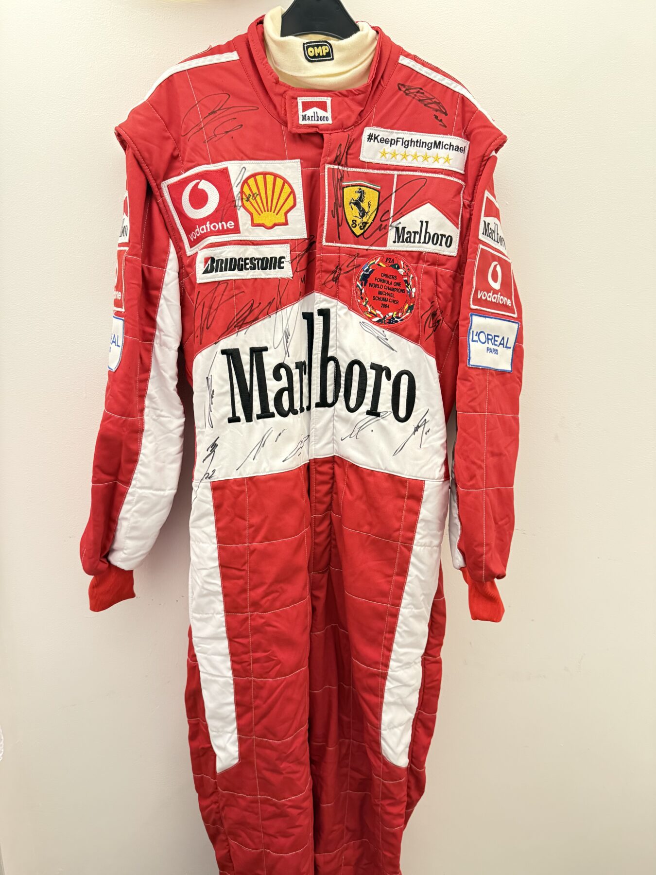 NEW-Michael Schumacher-Multi Signed suit & Signed Michael - Image 26
