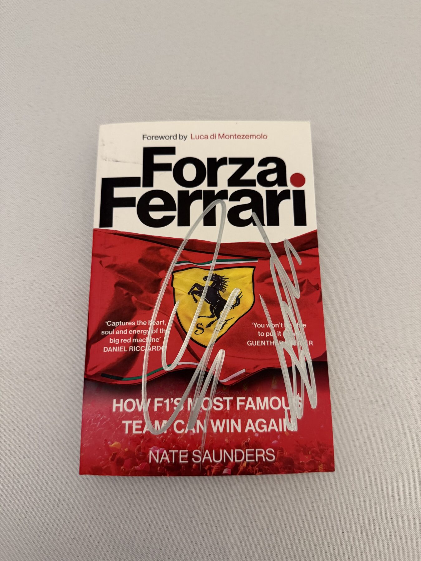 Forza Ferrari book-Signed Lewis Hamilton and Charles Leclerc