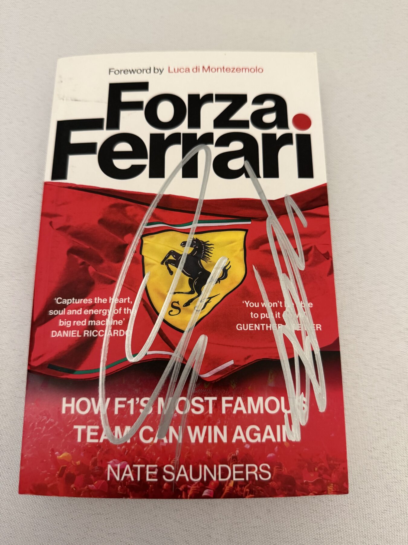 Forza Ferrari book-Signed Lewis Hamilton and Charles Leclerc - Image 3